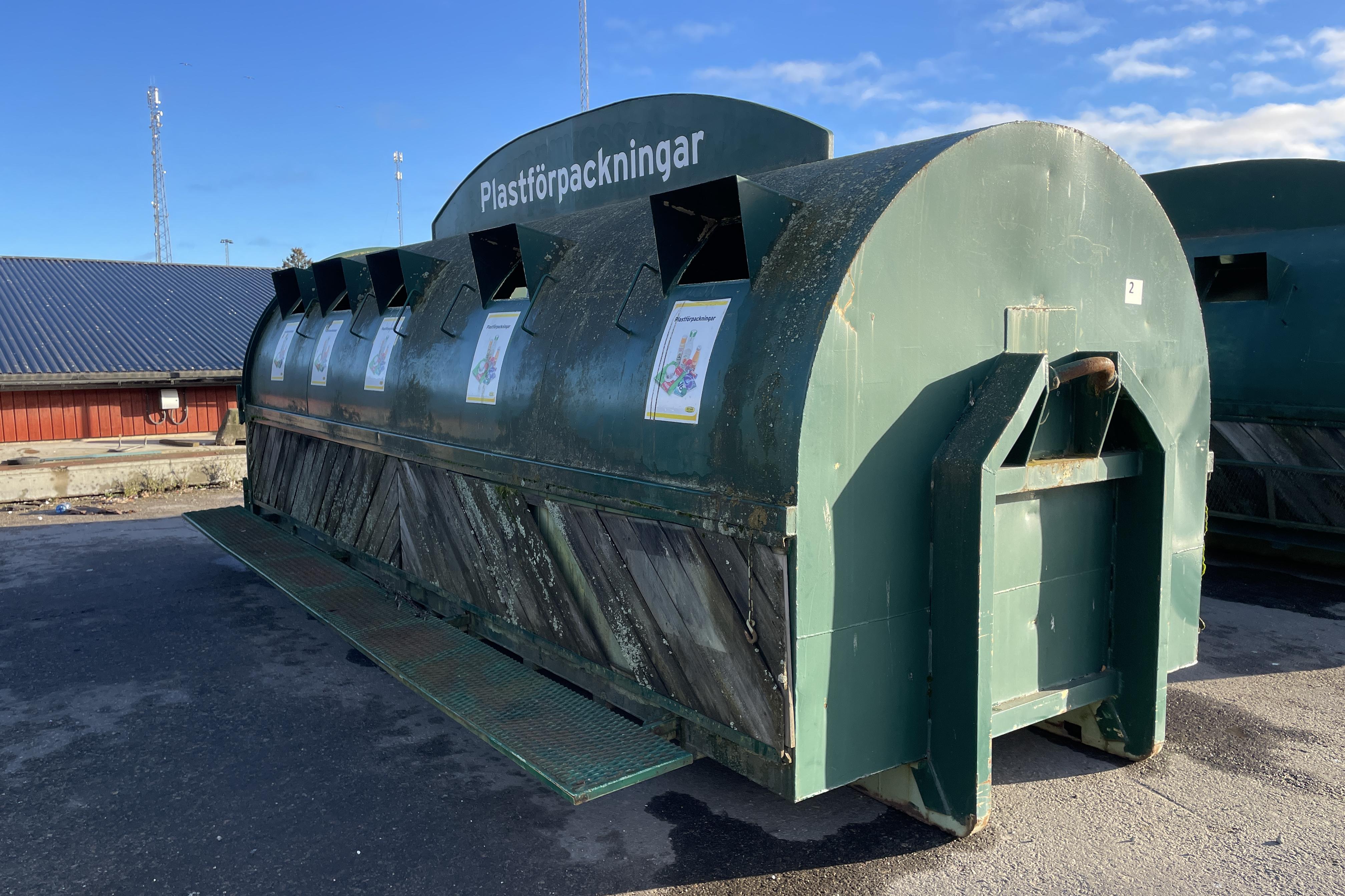 Container på lastväxlarflak nr 2. - 0 km