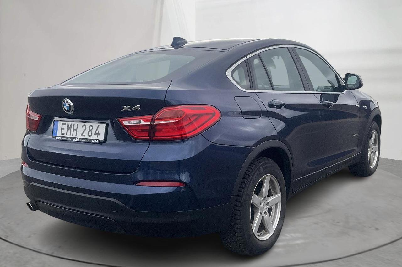 BMW X4 xDrive 20d, F26 (190hk) - 83 020 km - Automatyczna - niebieski - 2015