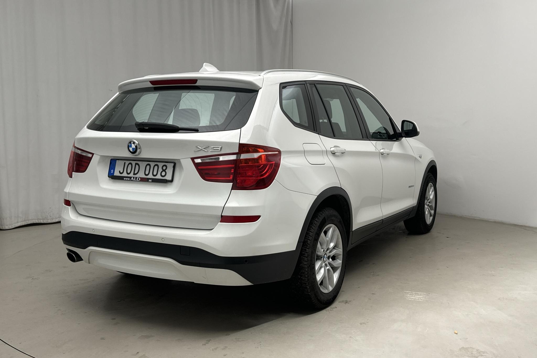 BMW X3 xDrive20d, F25 (190hk) - 121 660 km - Manualna - biały - 2015