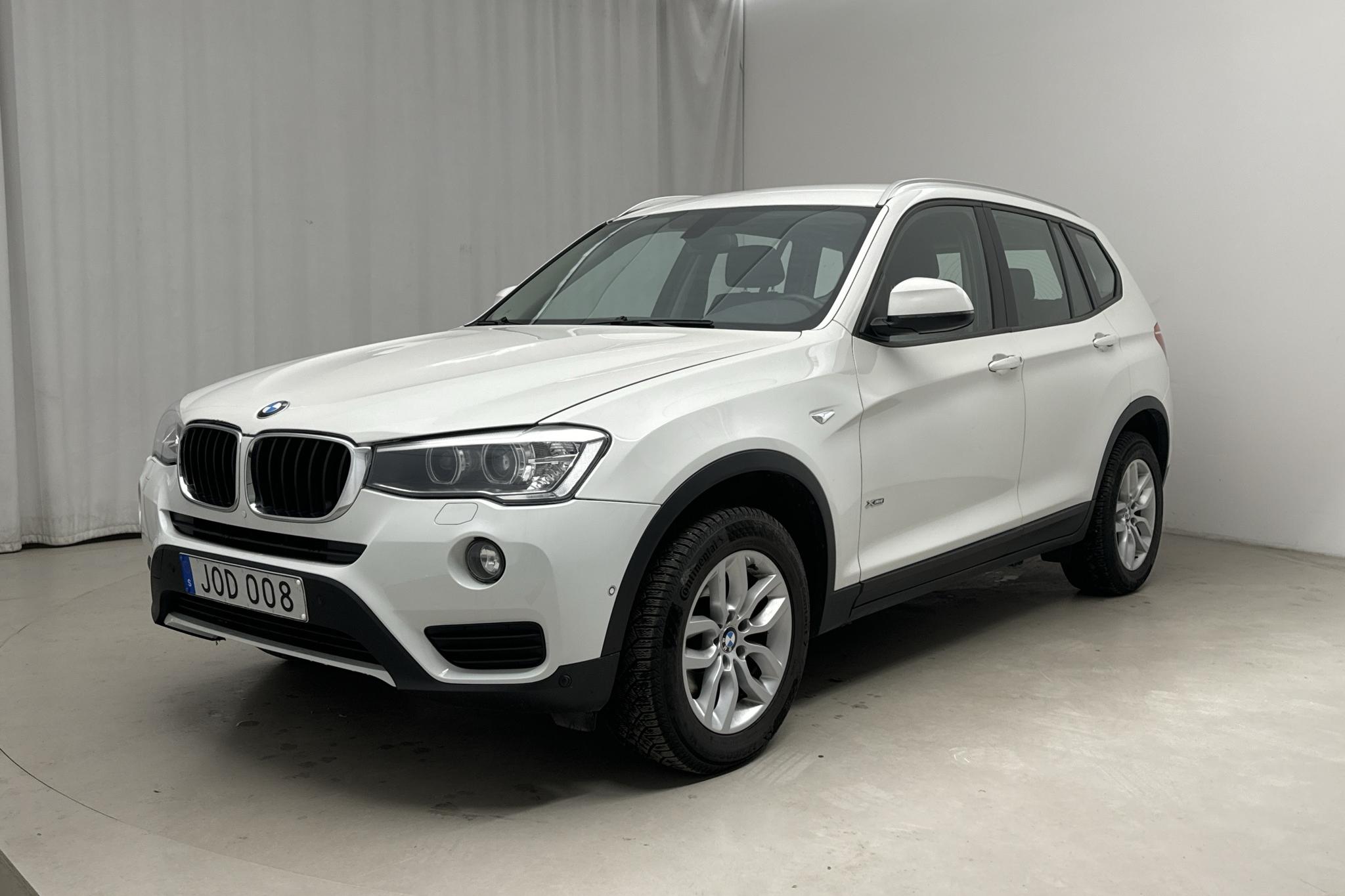 BMW X3 xDrive20d, F25 (190hk) - 121 660 km - Manualna - biały - 2015