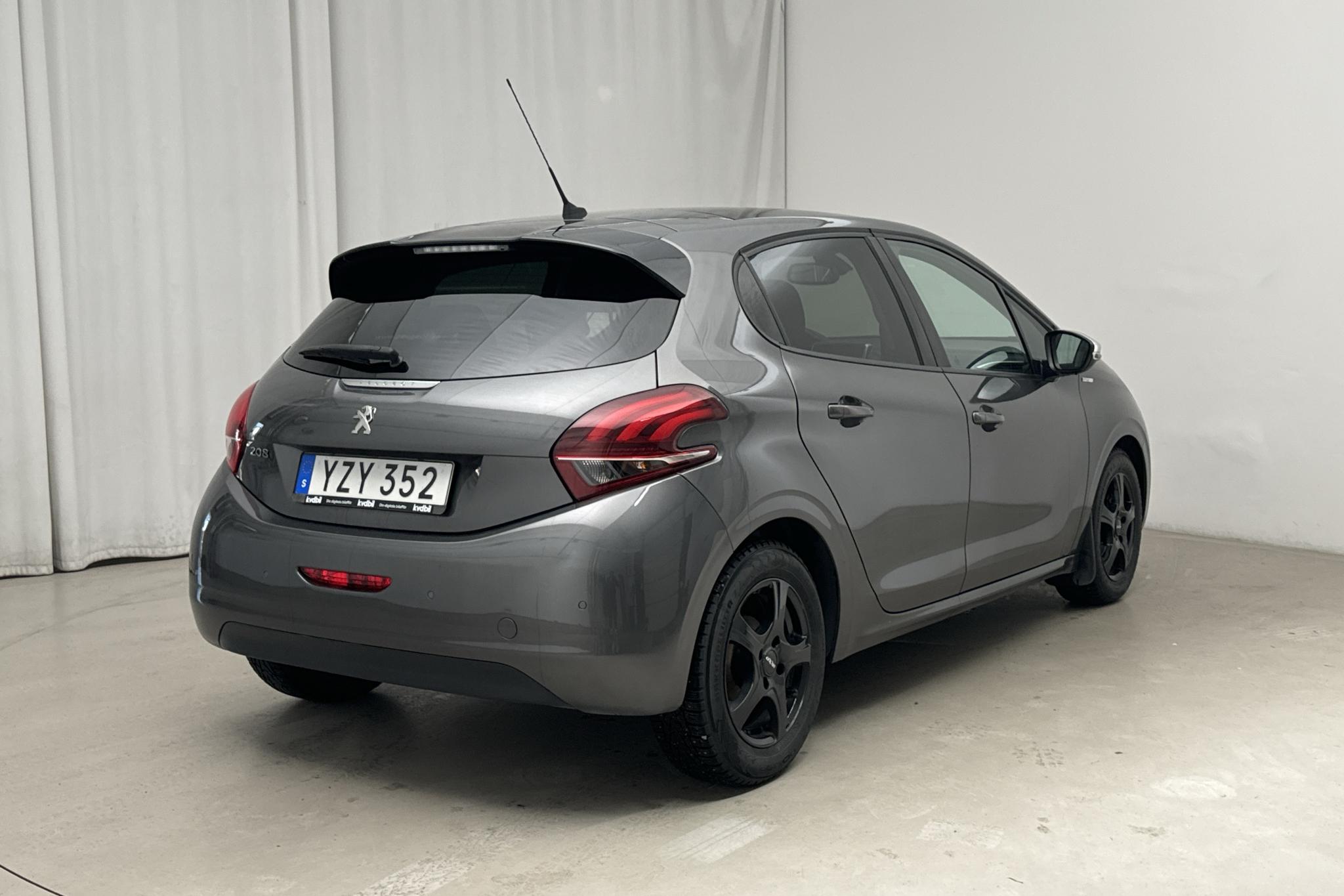 Peugeot 208 PureTech 5dr (82hk) - 65 650 km - Automatic - Dark Grey - 2018