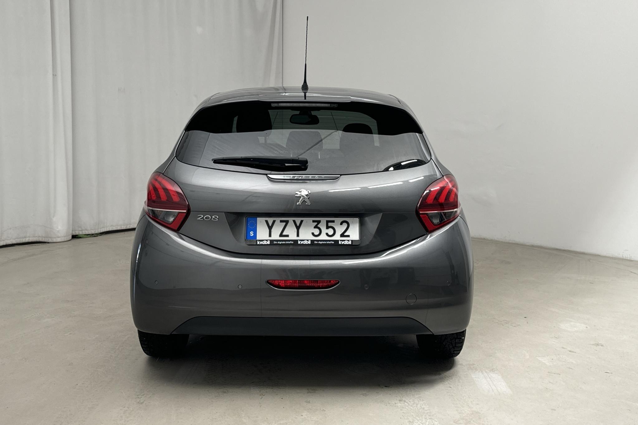 Peugeot 208 PureTech 5dr (82hk) - 65 650 km - Automatic - Dark Grey - 2018