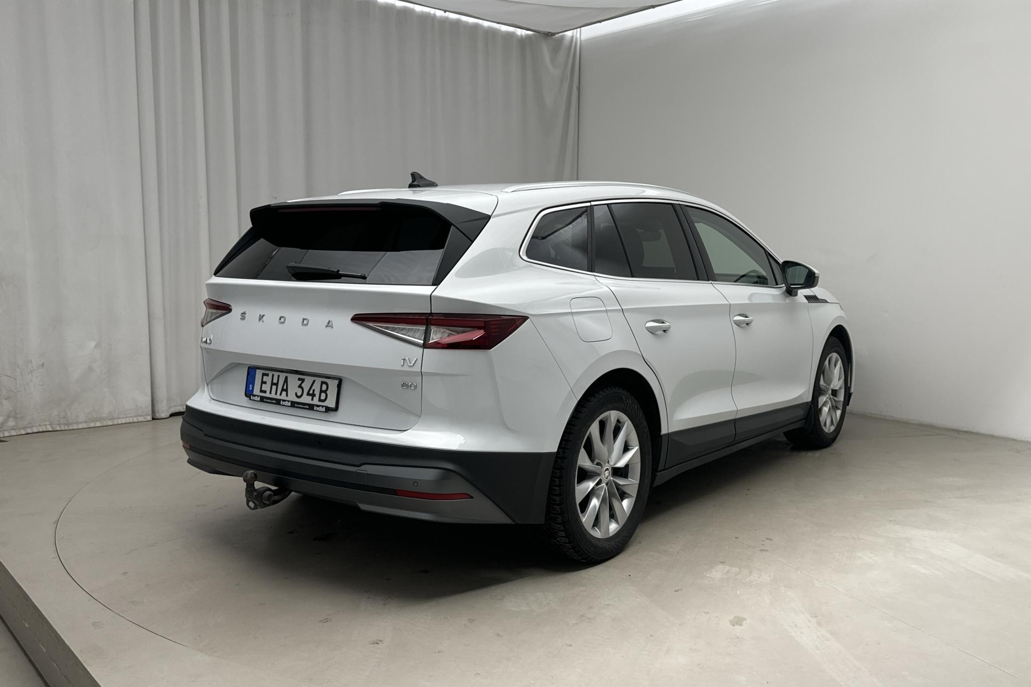 Skoda Enyaq 80 iV (204hk) - 72 190 km - Automaatne - valge - 2021