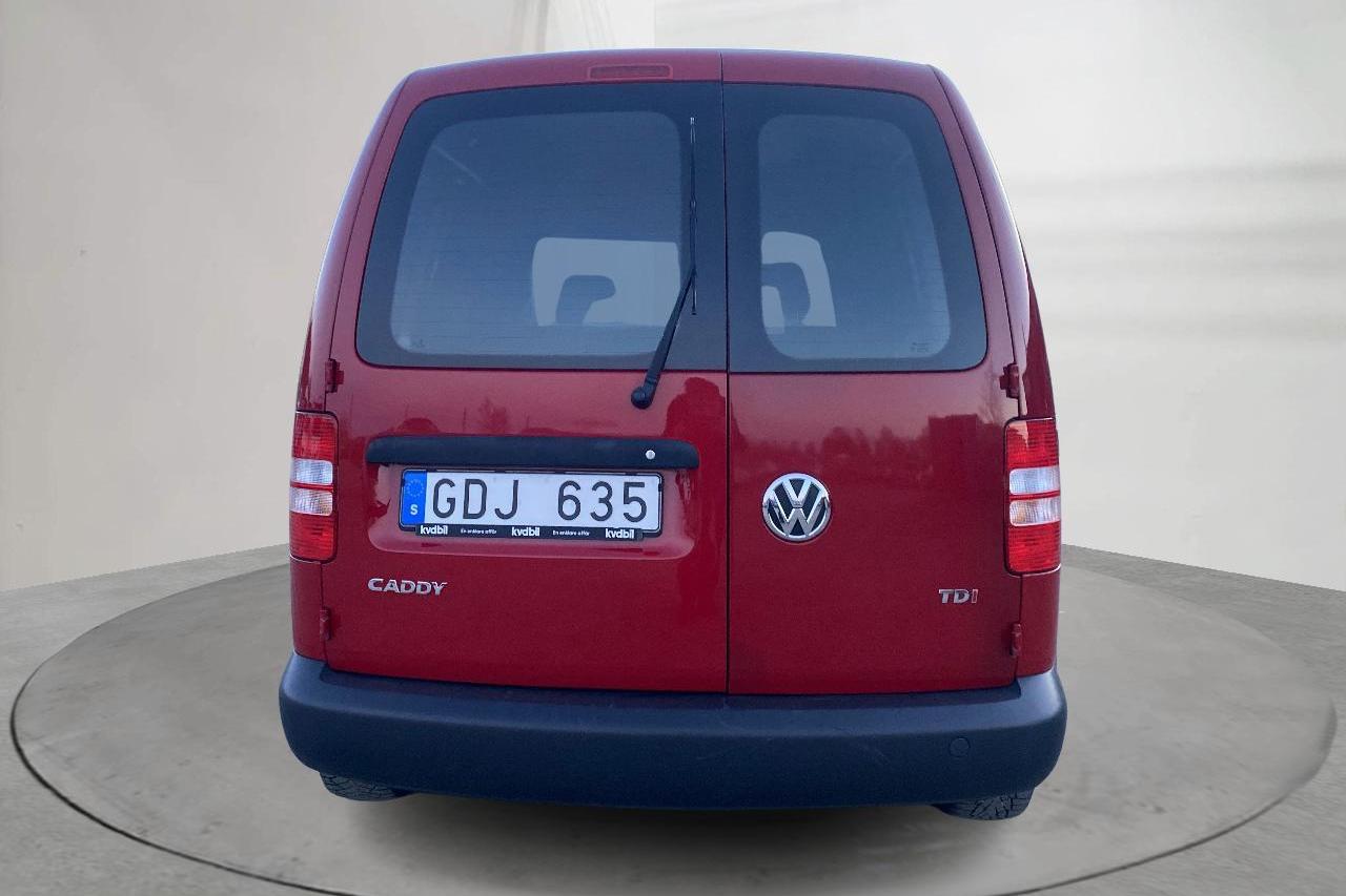 VW Caddy 1.6 TDI Skåp (102hk) - 142 840 km - Käsitsi - punane - 2013