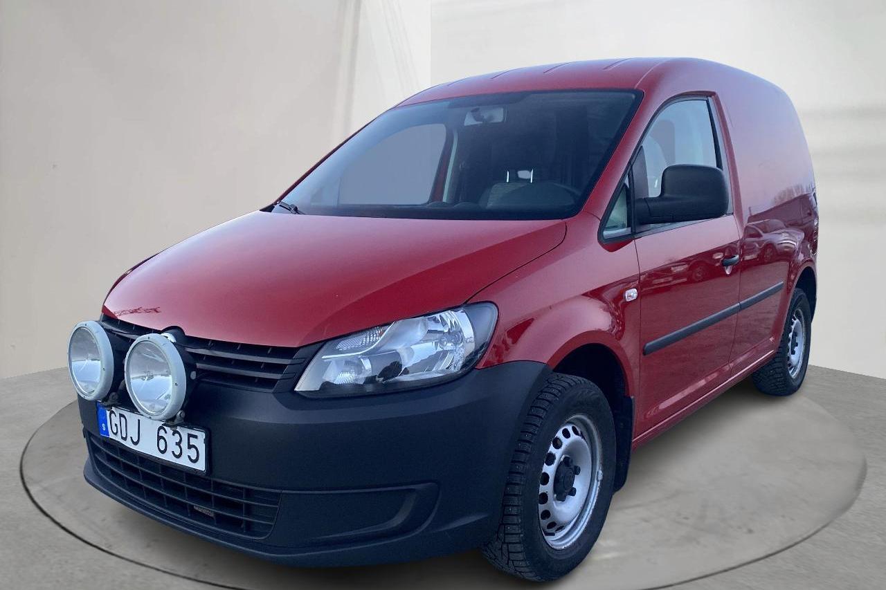 VW Caddy 1.6 TDI Skåp (102hk) - 142 840 km - Käsitsi - punane - 2013