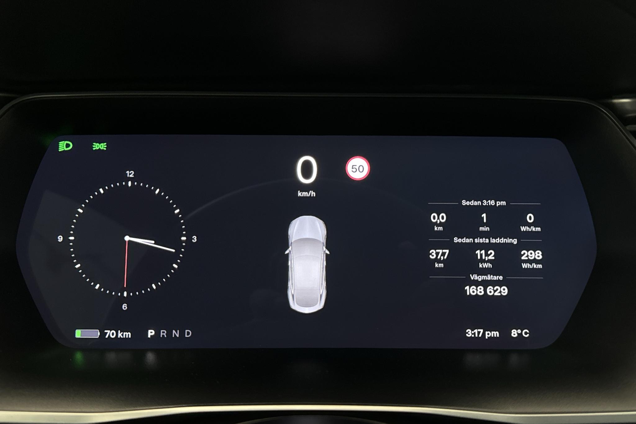 Tesla Model S 75 - 16 862 mil - Automat - grå - 2017