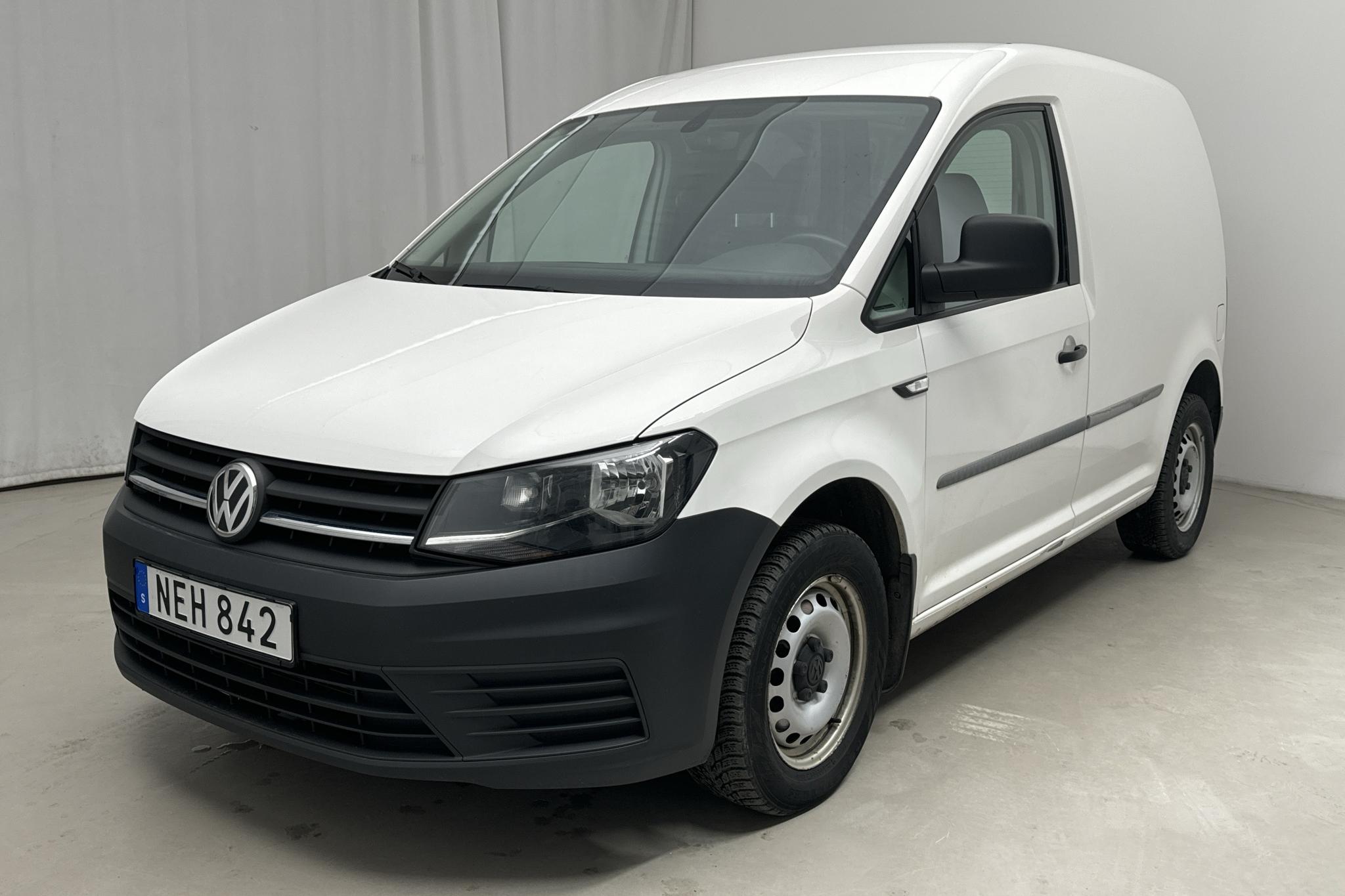 VW Caddy 2.0 TDI Skåp (150hk) - 94 770 km - Automatic - white - 2019