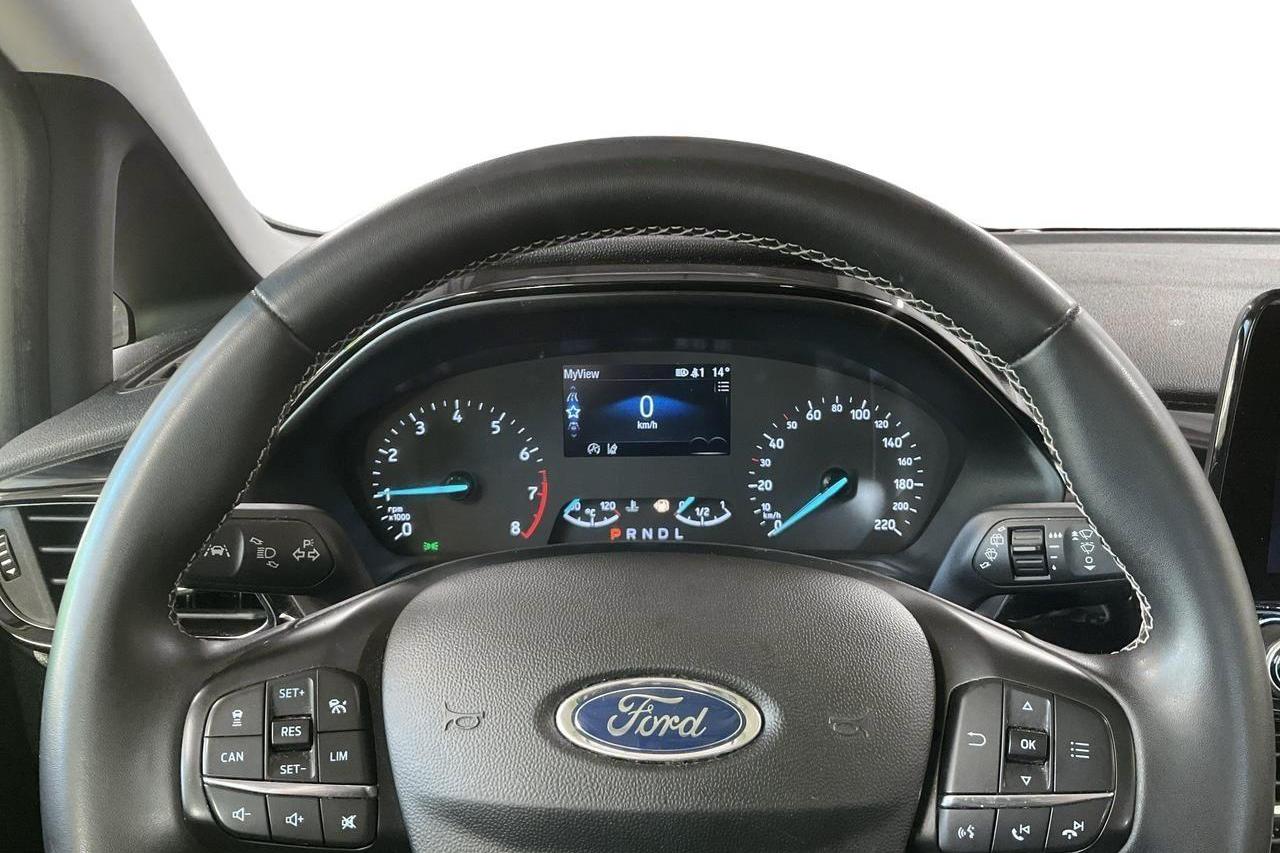 Ford Fiesta 1.0T EcoBoost 5dr (125hk) - 56 560 km - Automatyczna - biały - 2021