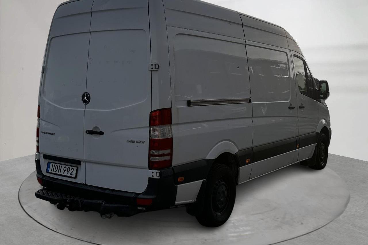 Mercedes Sprinter 316 CDI (163hk) - 204 010 km - Automatyczna - biały - 2016