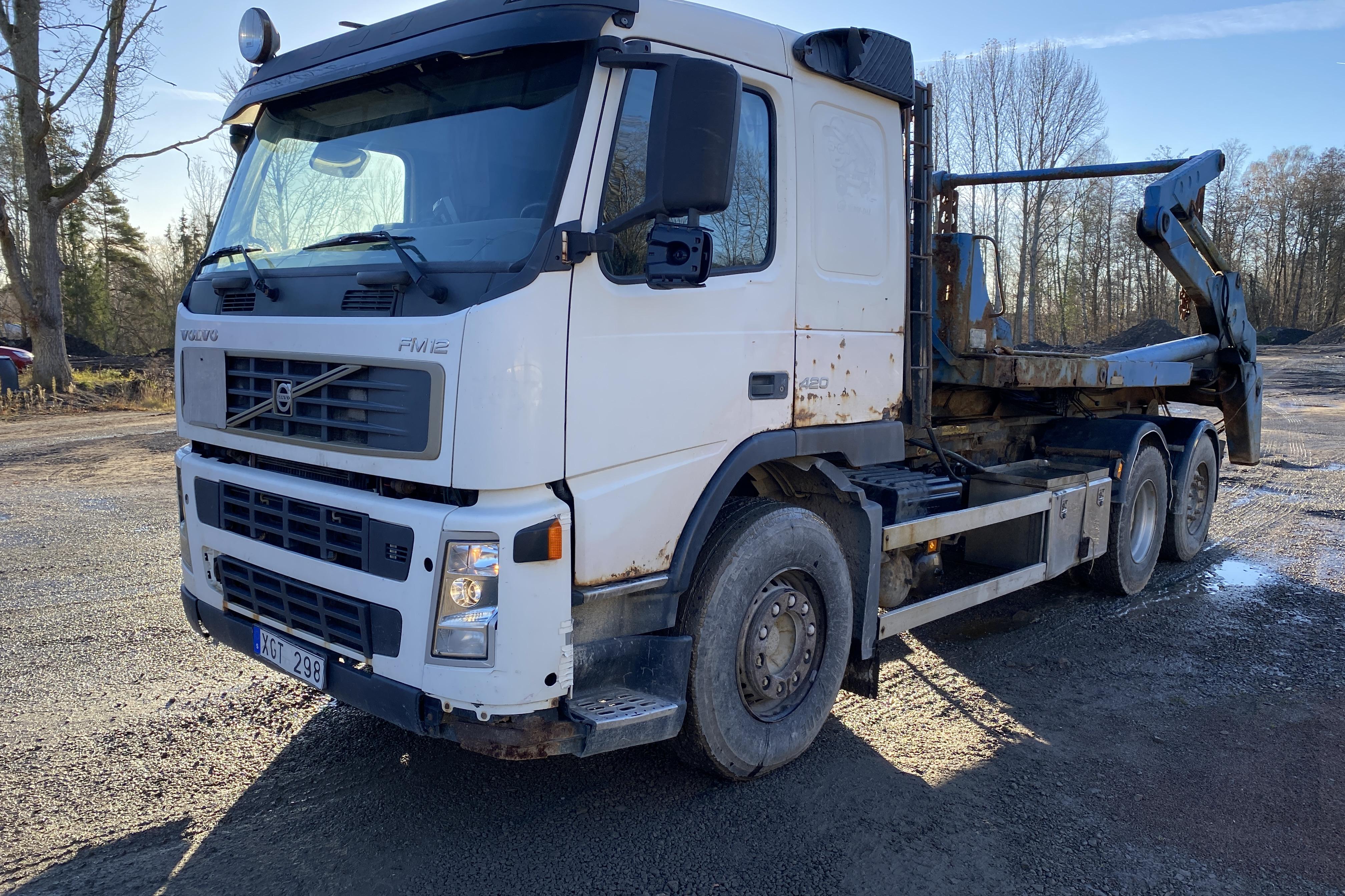 Volvo FM12 6X2 - 989 524 km - Manuell - vit - 2006