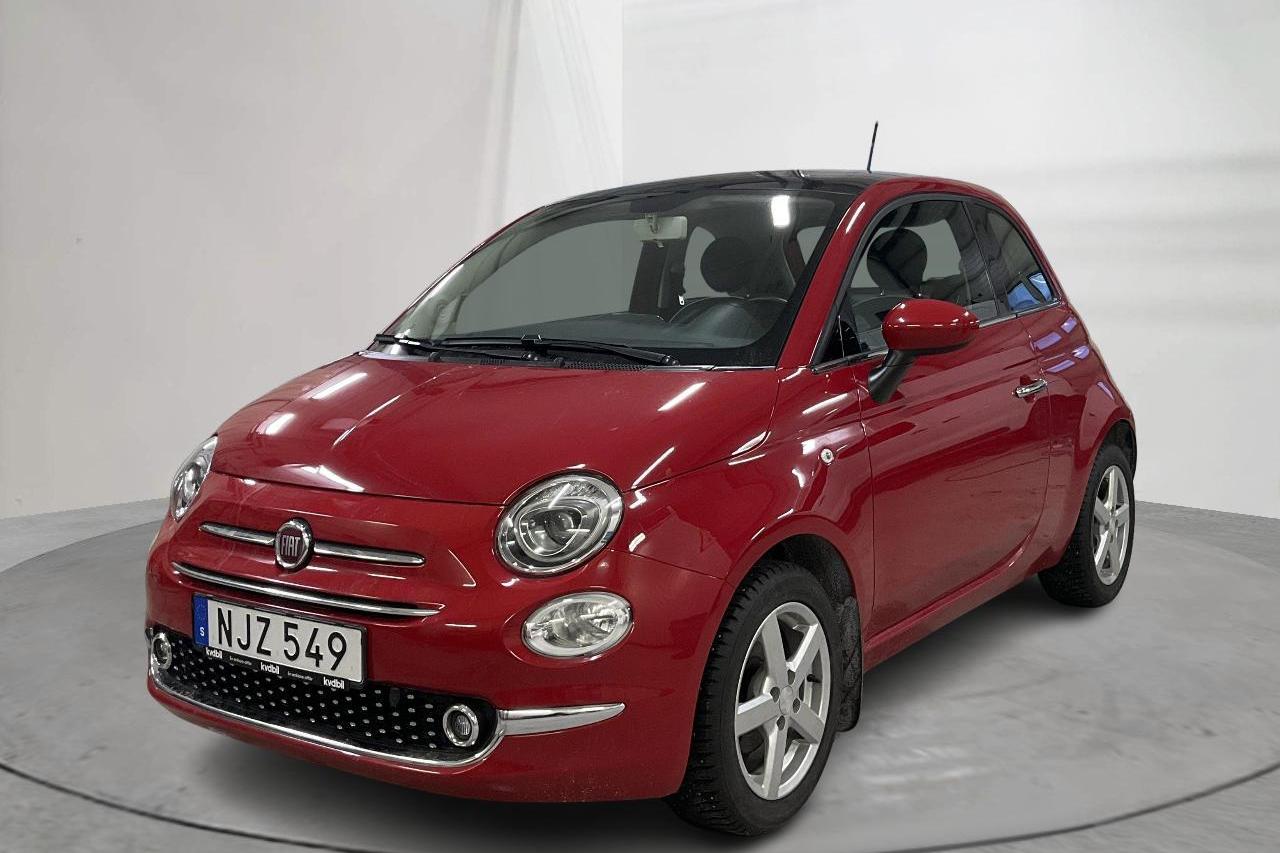 Fiat 500 1.2 (69hk) - 55 950 km - Manuaalinen - punainen - 2016