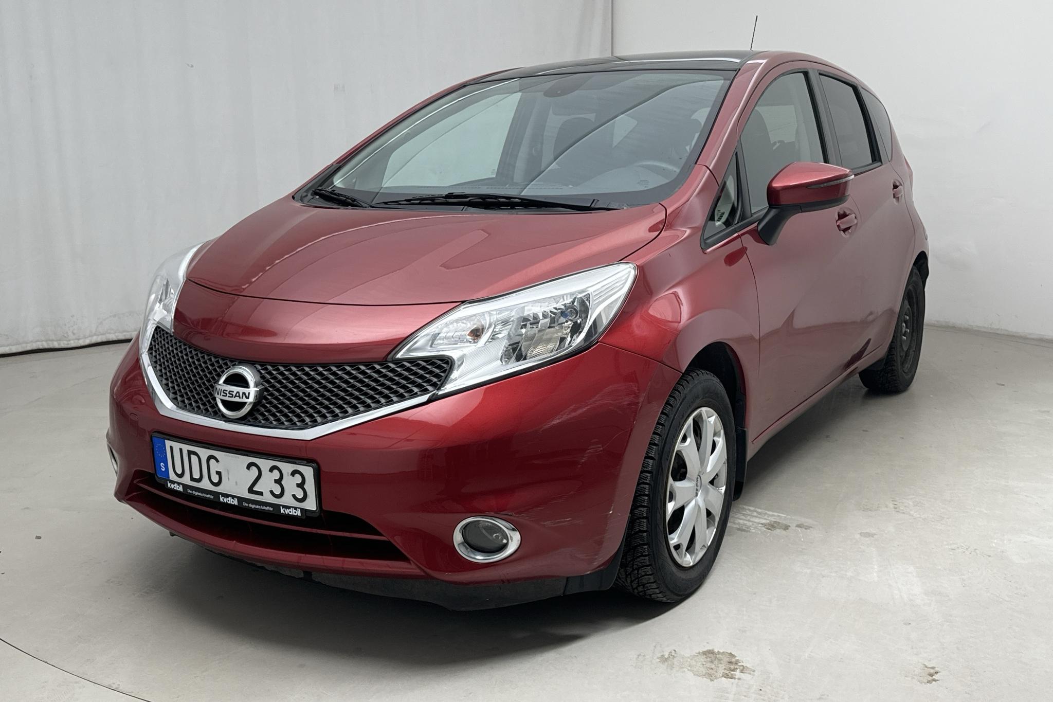 Nissan Note 1.2 (80hk) - 66 140 km - Käsitsi - Dark Red - 2014