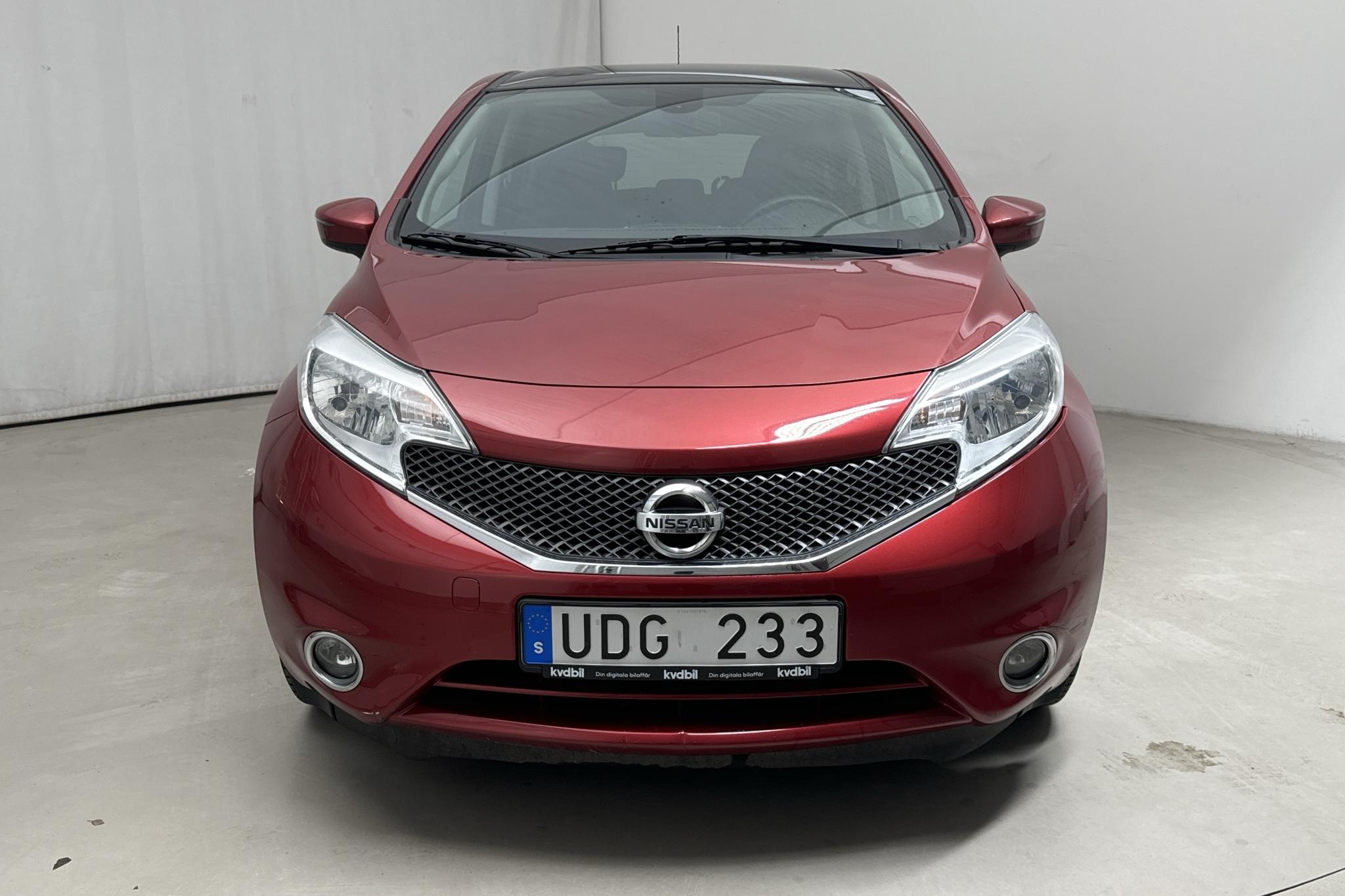 Nissan Note 1.2 (80hk) - 66 140 km - Käsitsi - Dark Red - 2014