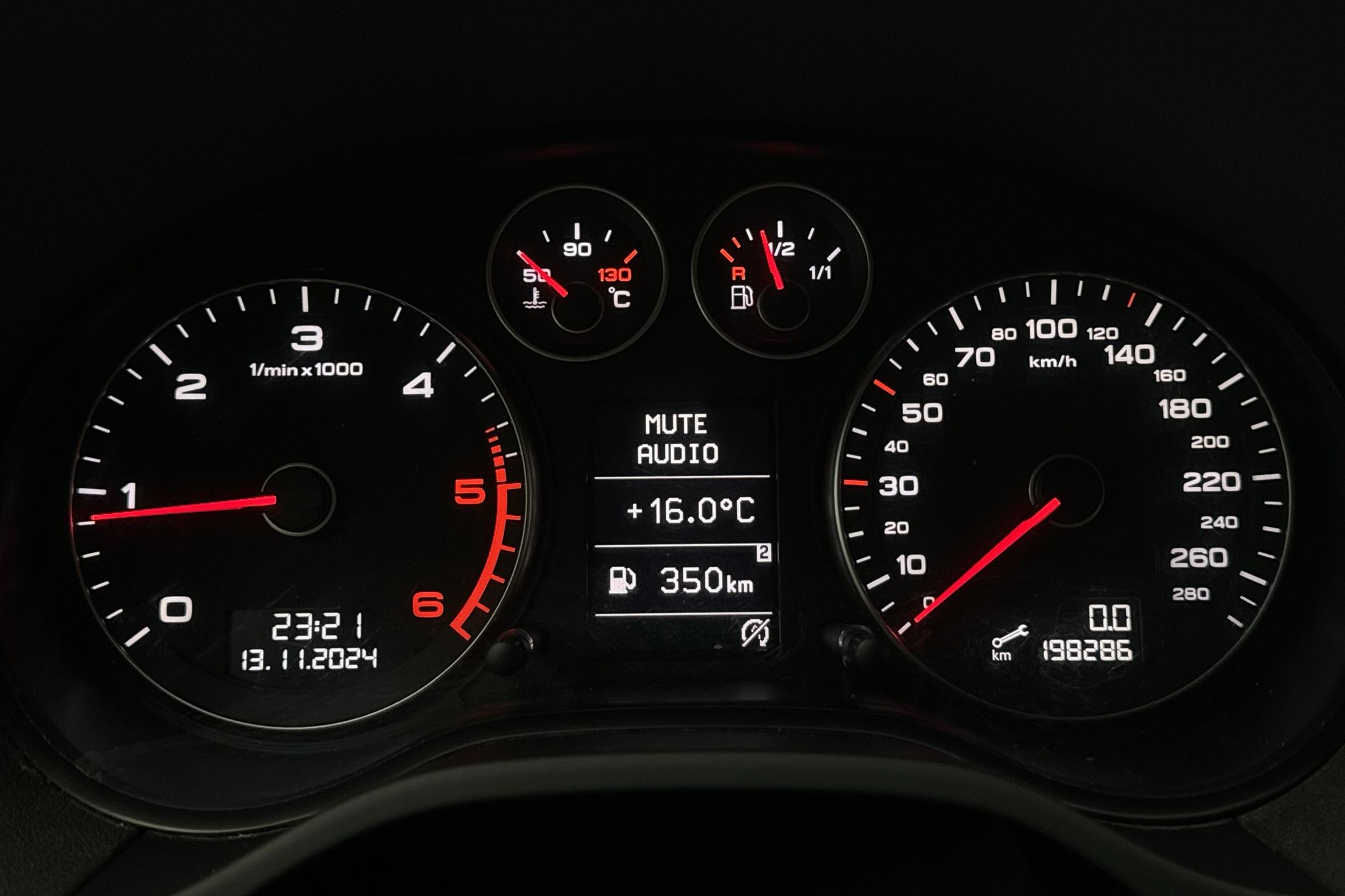 Audi A3 1.6 TDI Sportback (105hk) - 198 280 km - Manualna - srebro - 2010