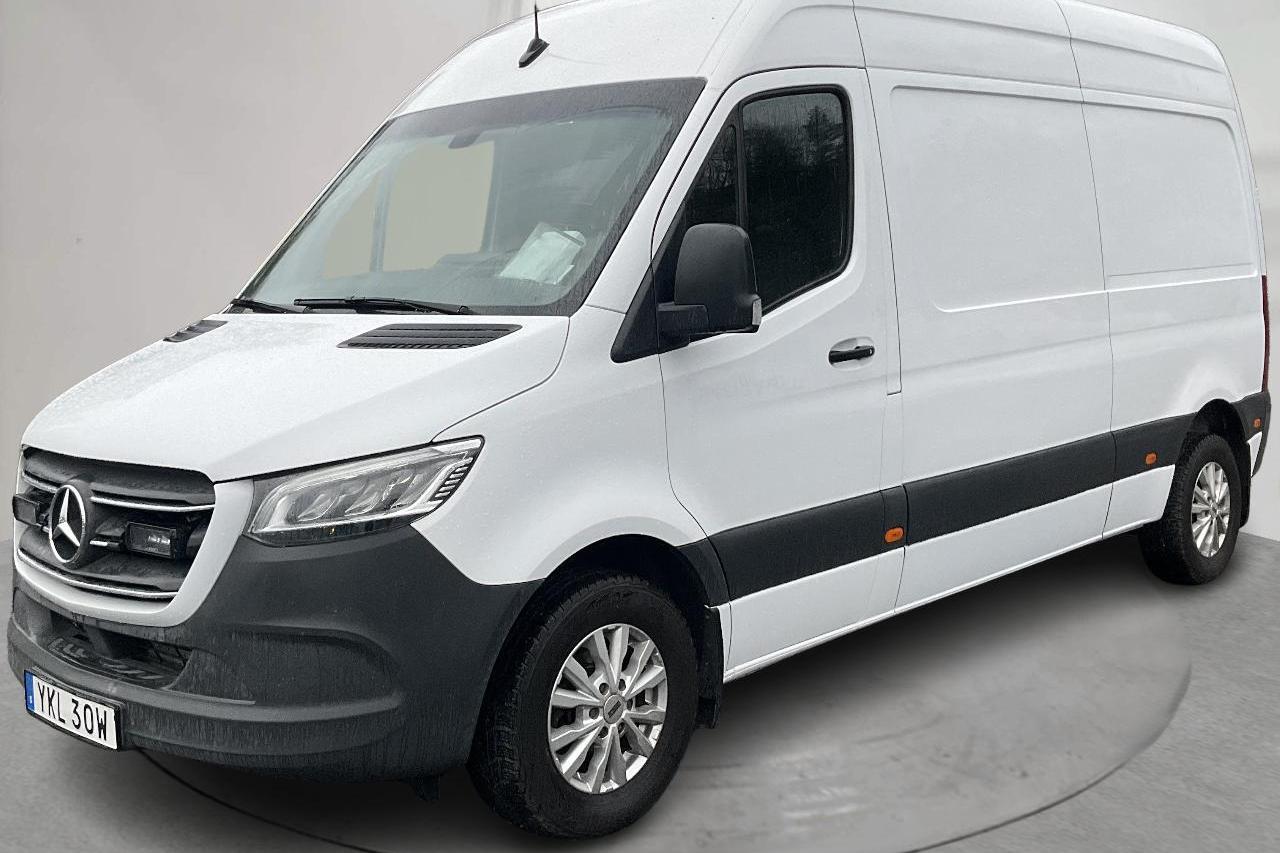 Mercedes Sprinter 314 CDI Skåp 2WD (143hk) - 43 525 mil - Automat - vit - 2020