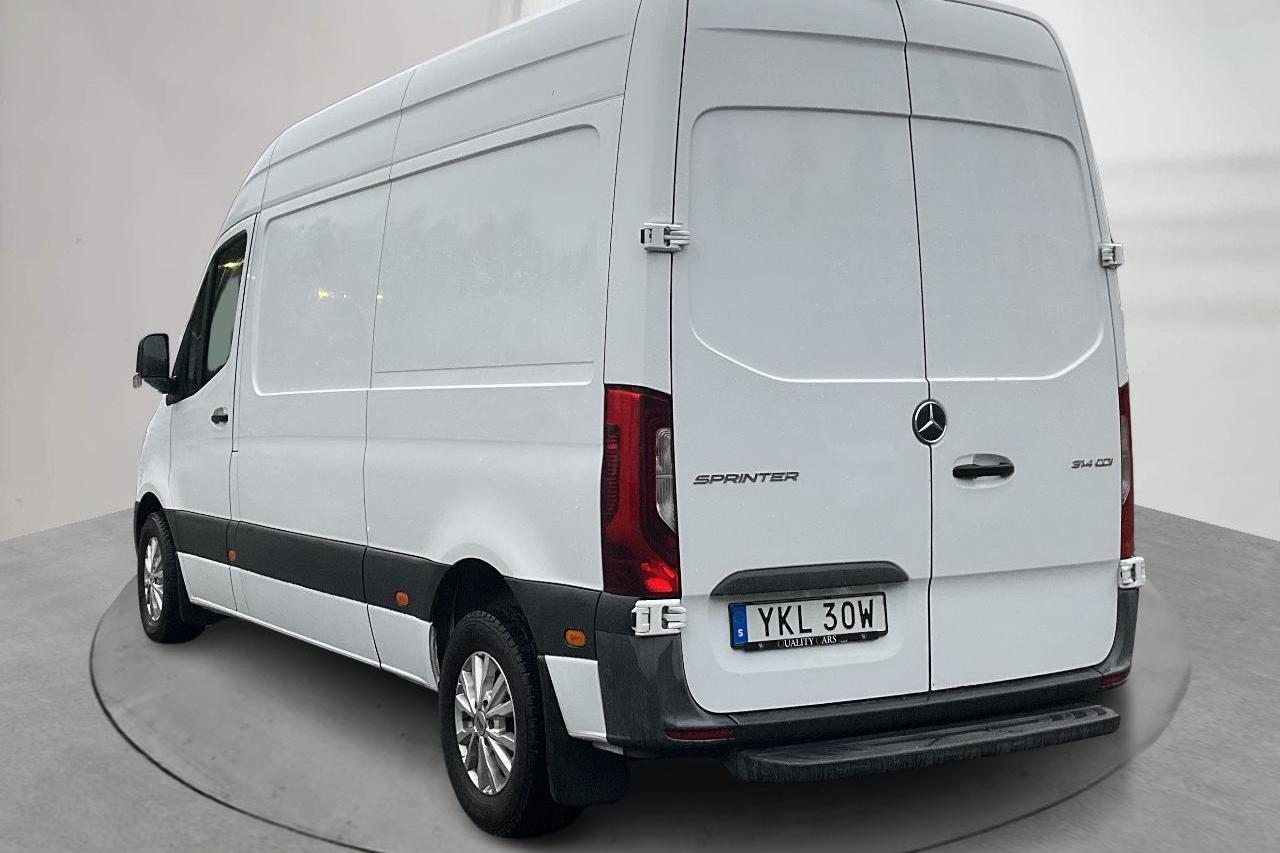 Mercedes Sprinter 314 CDI Skåp 2WD (143hk) - 43 525 mil - Automat - vit - 2020