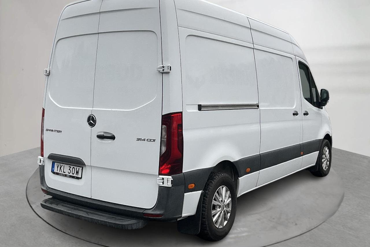 Mercedes Sprinter 314 CDI Skåp 2WD (143hk) - 43 525 mil - Automat - vit - 2020