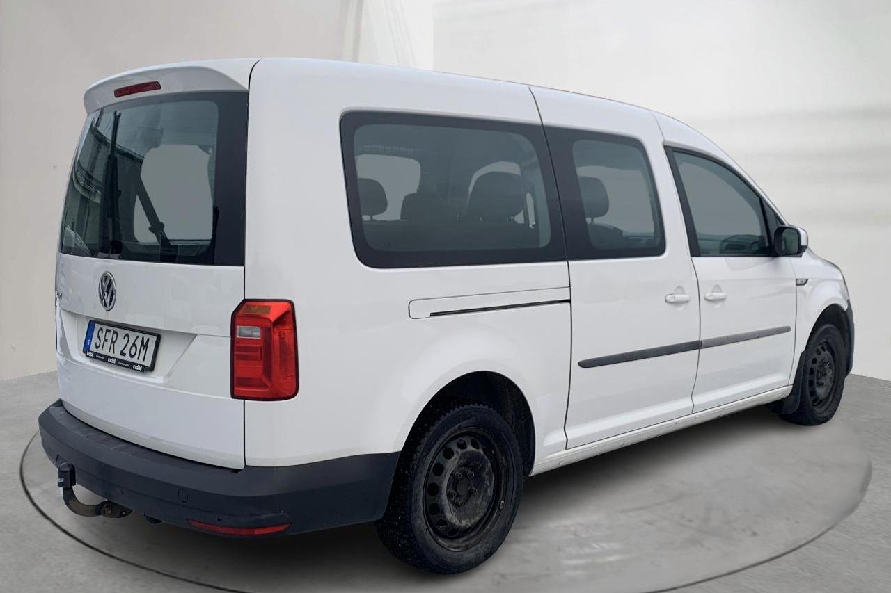 VW Caddy 2.0 TDI Maxi Life (102hk) - 106 350 km - Automaattinen - valkoinen - 2019