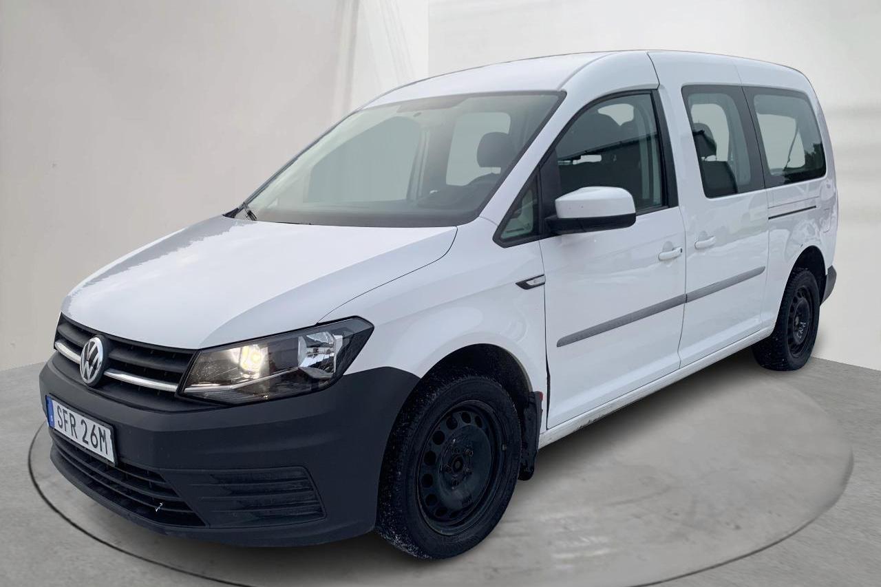 VW Caddy 2.0 TDI Maxi Life (102hk) - 106 350 km - Automaattinen - valkoinen - 2019