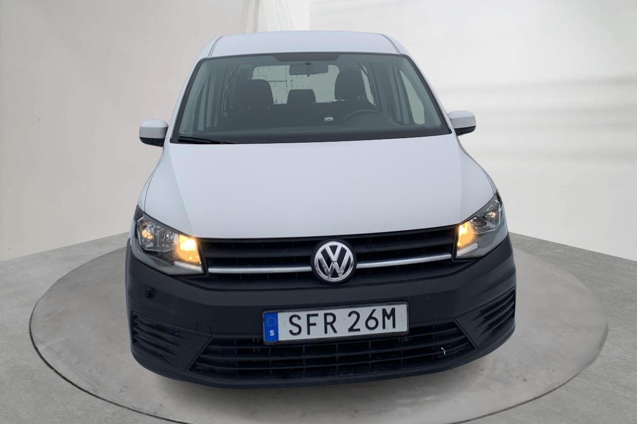 VW Caddy 2.0 TDI Maxi Life (102hk) - 106 350 km - Automaattinen - valkoinen - 2019