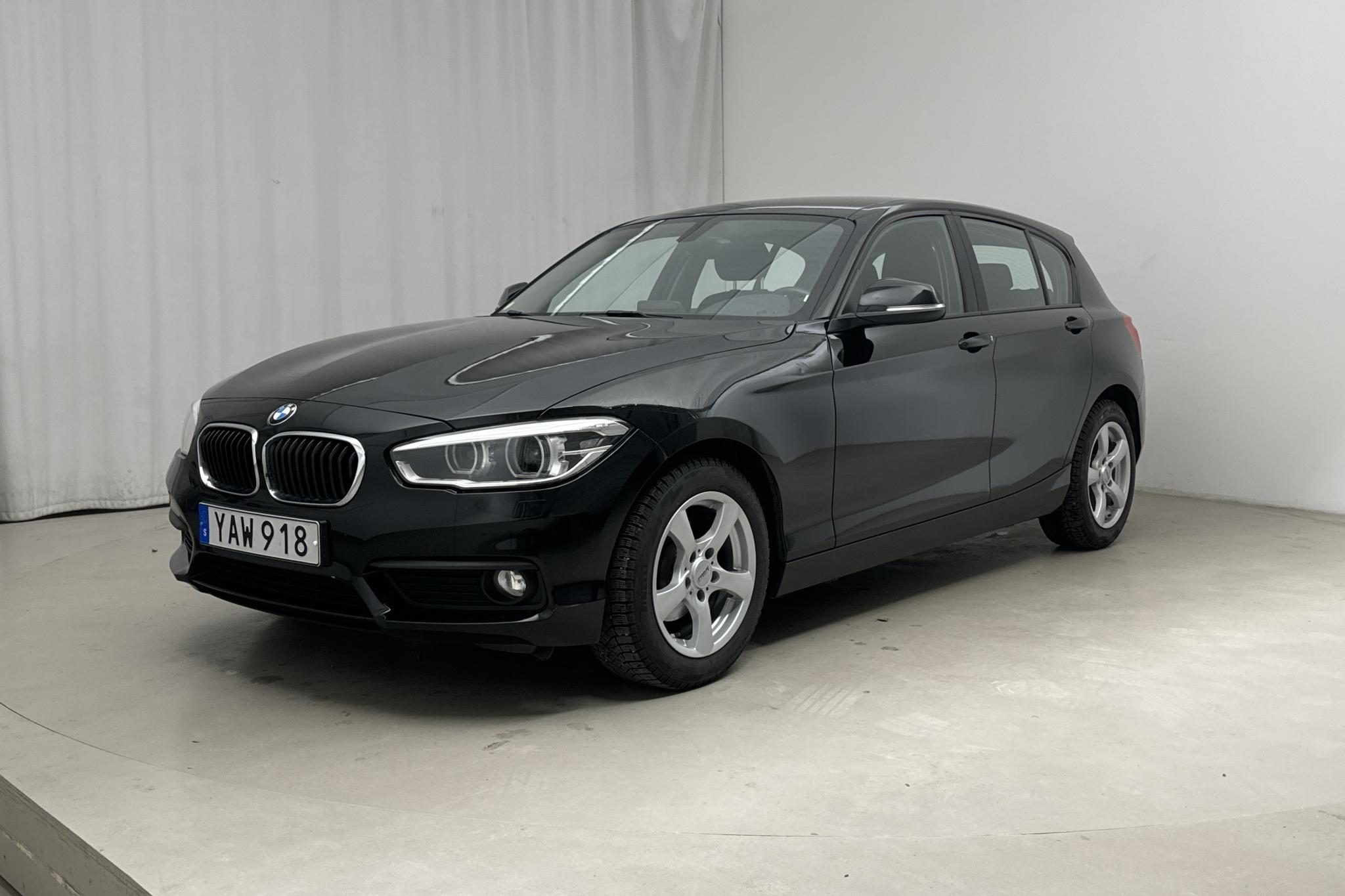 BMW 118i 5dr, F20 (136hk) - 91 730 km - Manual - black - 2016