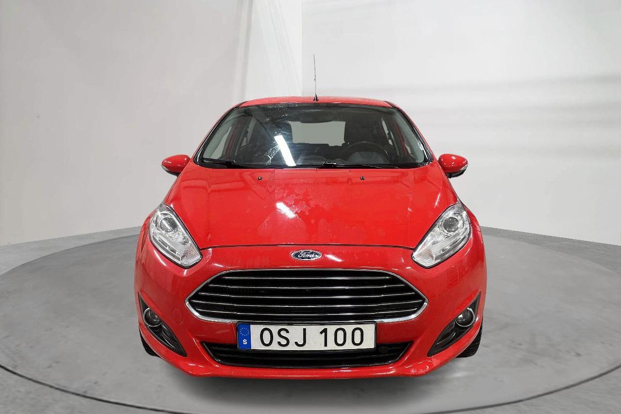 Ford Fiesta 1.0T EcoBoost 5dr (100hk) - 96 400 km - Manualna - czerwony - 2017