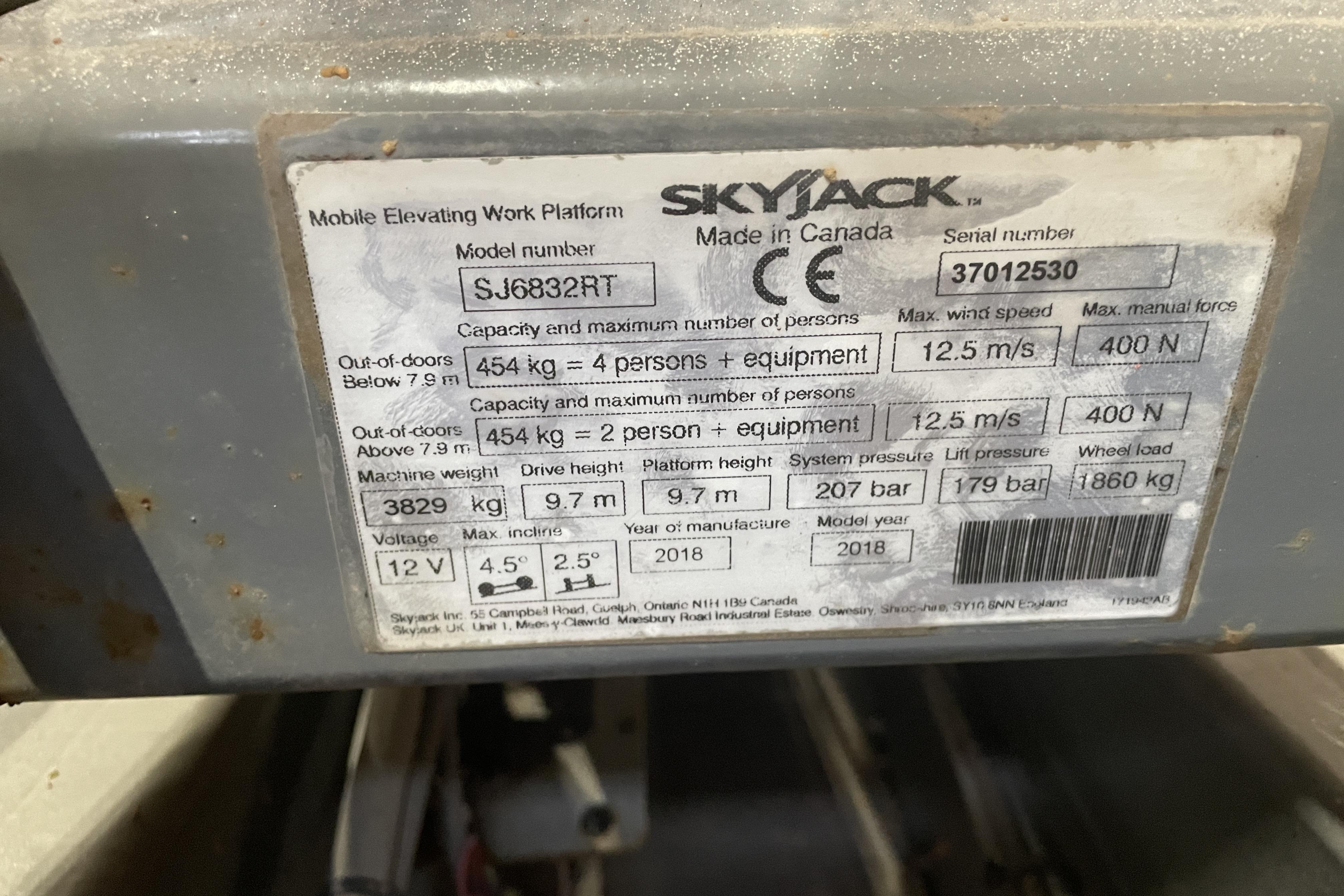 Skyjack SJ6832RT -  - 2018