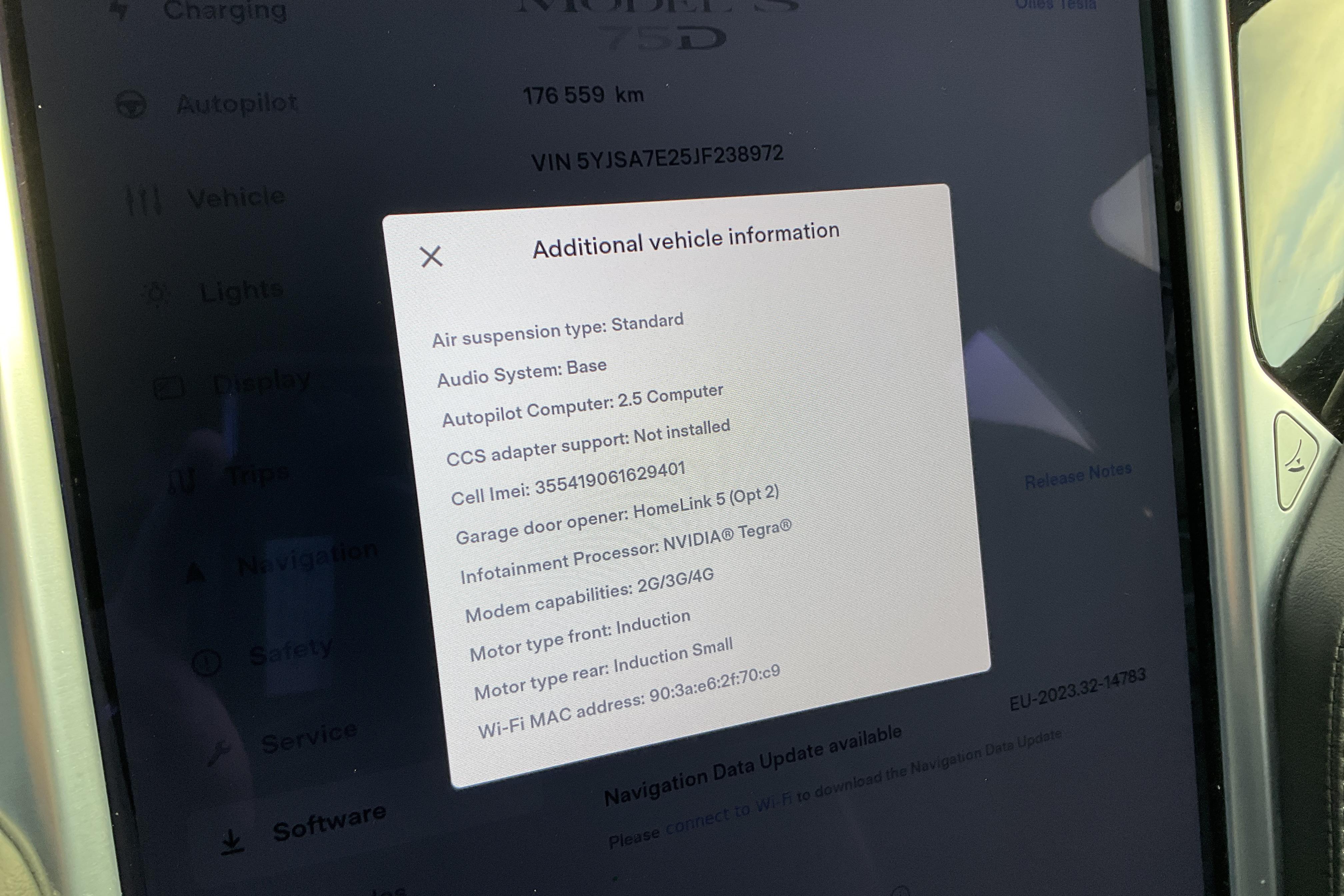 Tesla Model S 75D - 176 560 km - Automatyczna - szary - 2018