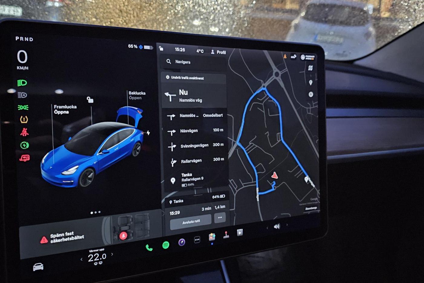 Tesla Model 3 Long Range Dual Motor AWD - 20 420 mil - Automat - blå - 2019