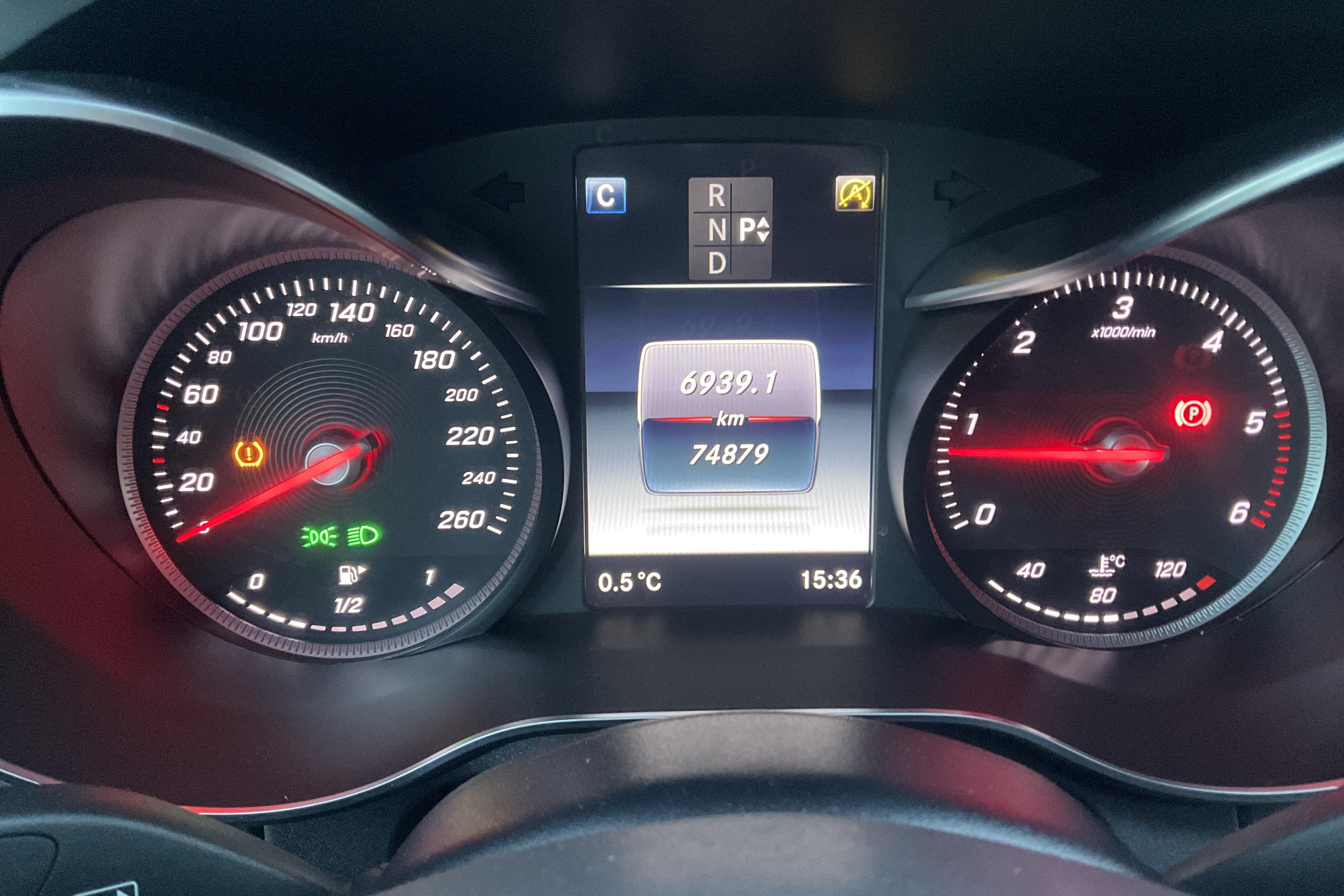 Mercedes C 220 d Kombi S205 (170hk) - 74 870 km - Automatyczna - biały - 2018