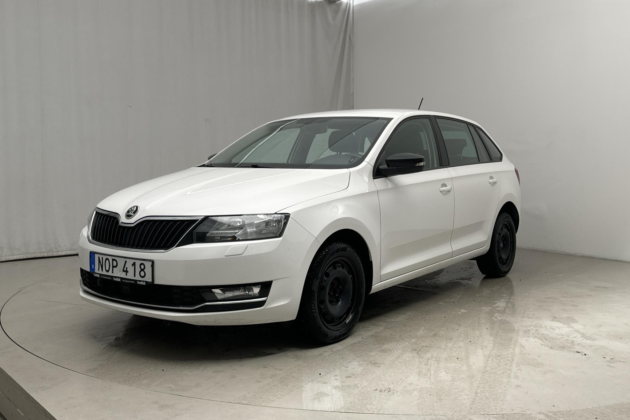 Skoda Rapid 1.4 TDI Spaceback (90hk) - 98 560 km - Manualna - biały - 2018