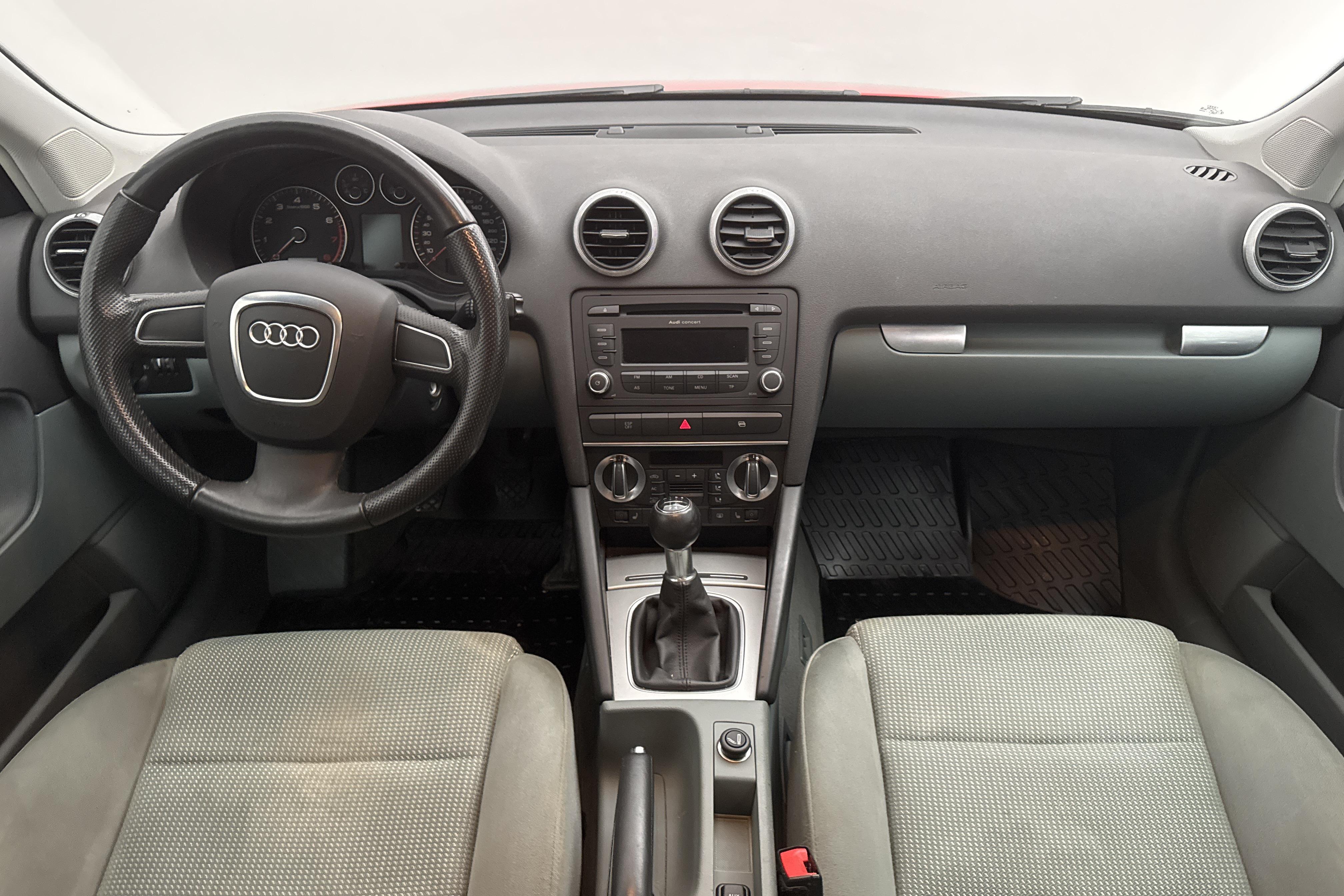 Audi A3 1.6 E85 Sportback (102hk) - 55 530 km - Manual - red - 2009