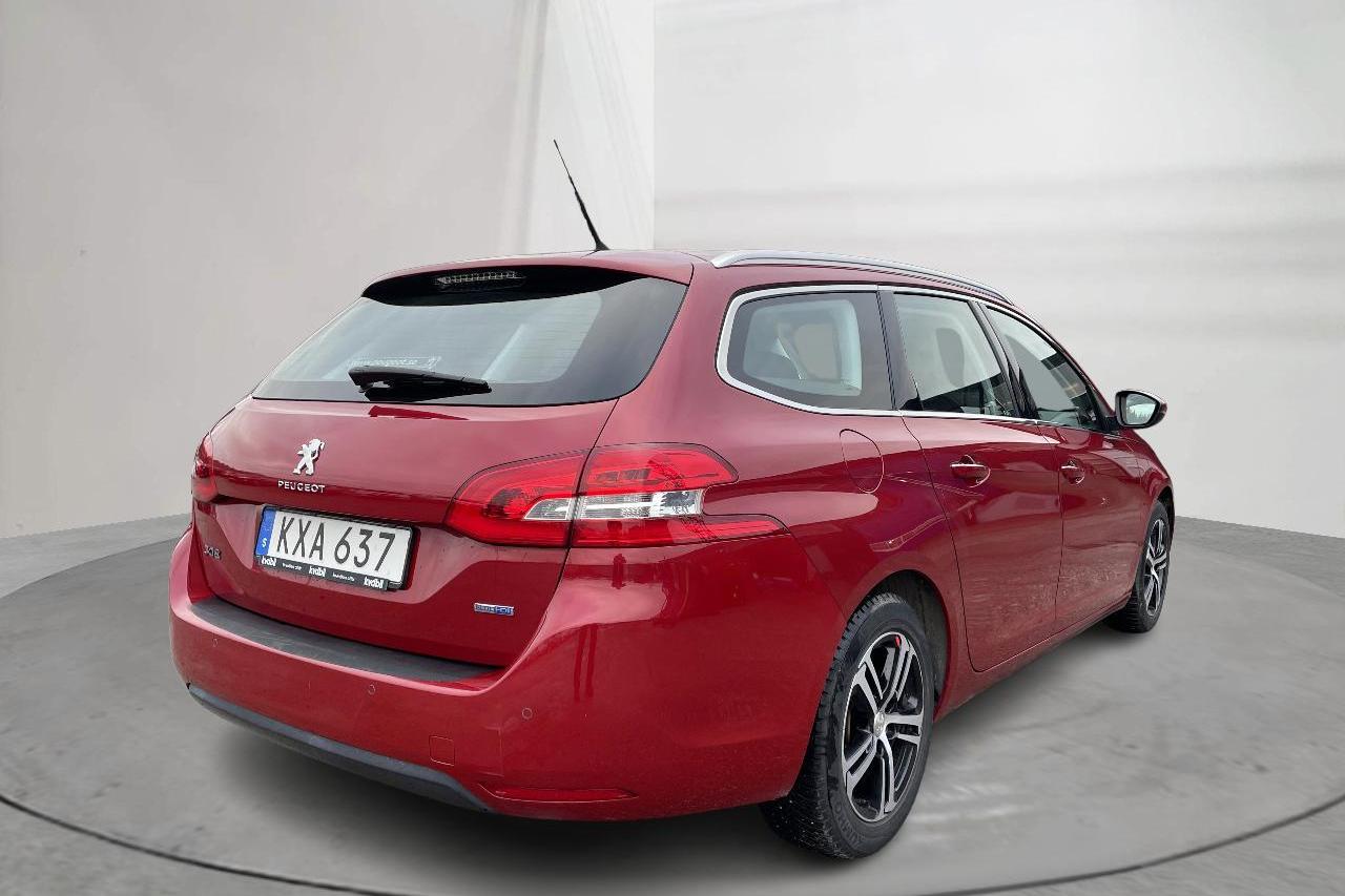 Peugeot 308 SW BlueHDi (120hk) - 88 330 km - Manualna - Dark Red - 2015