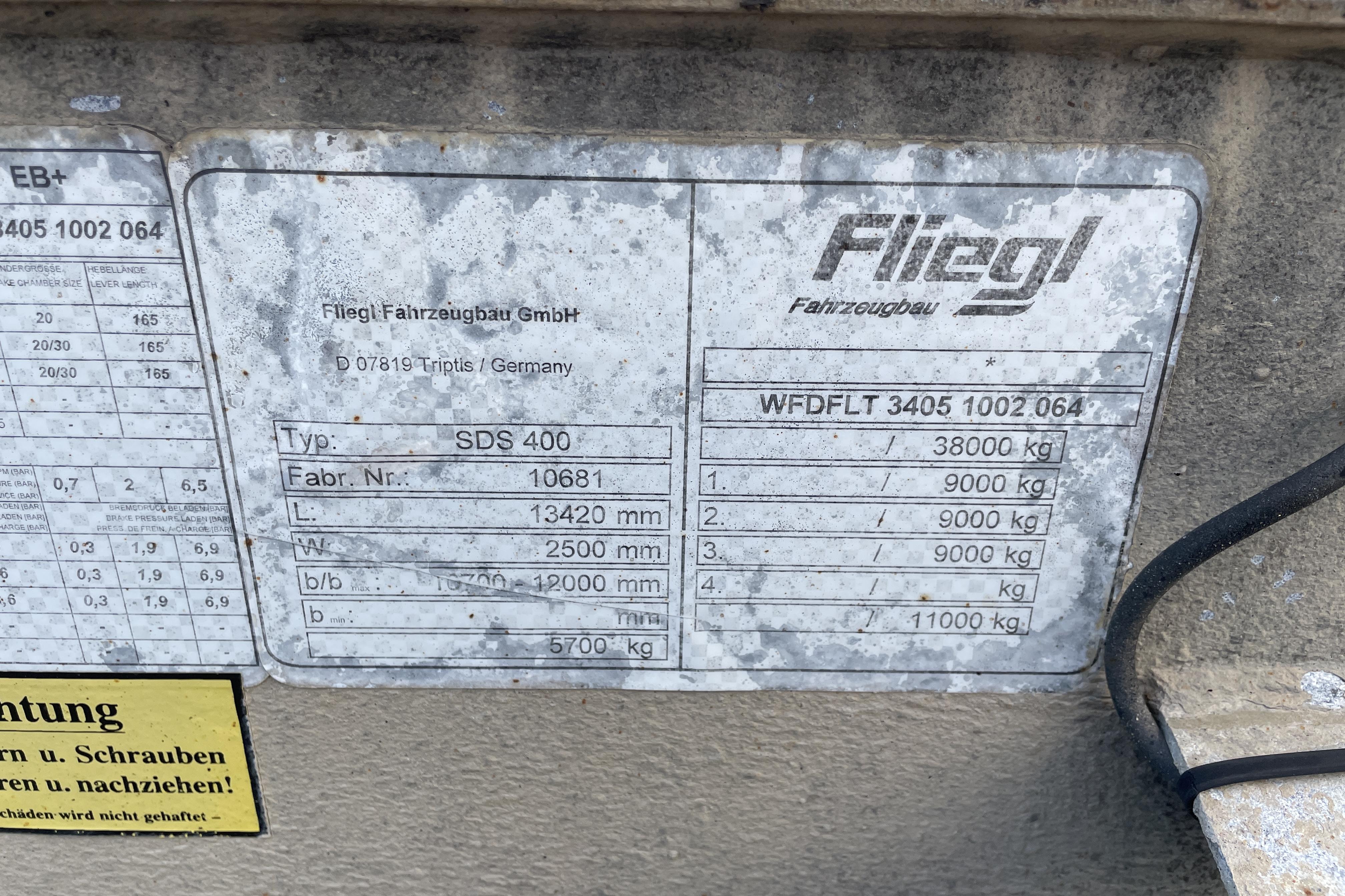 FLIEGL SDS 400 - 0 km - Light Grey - 2006