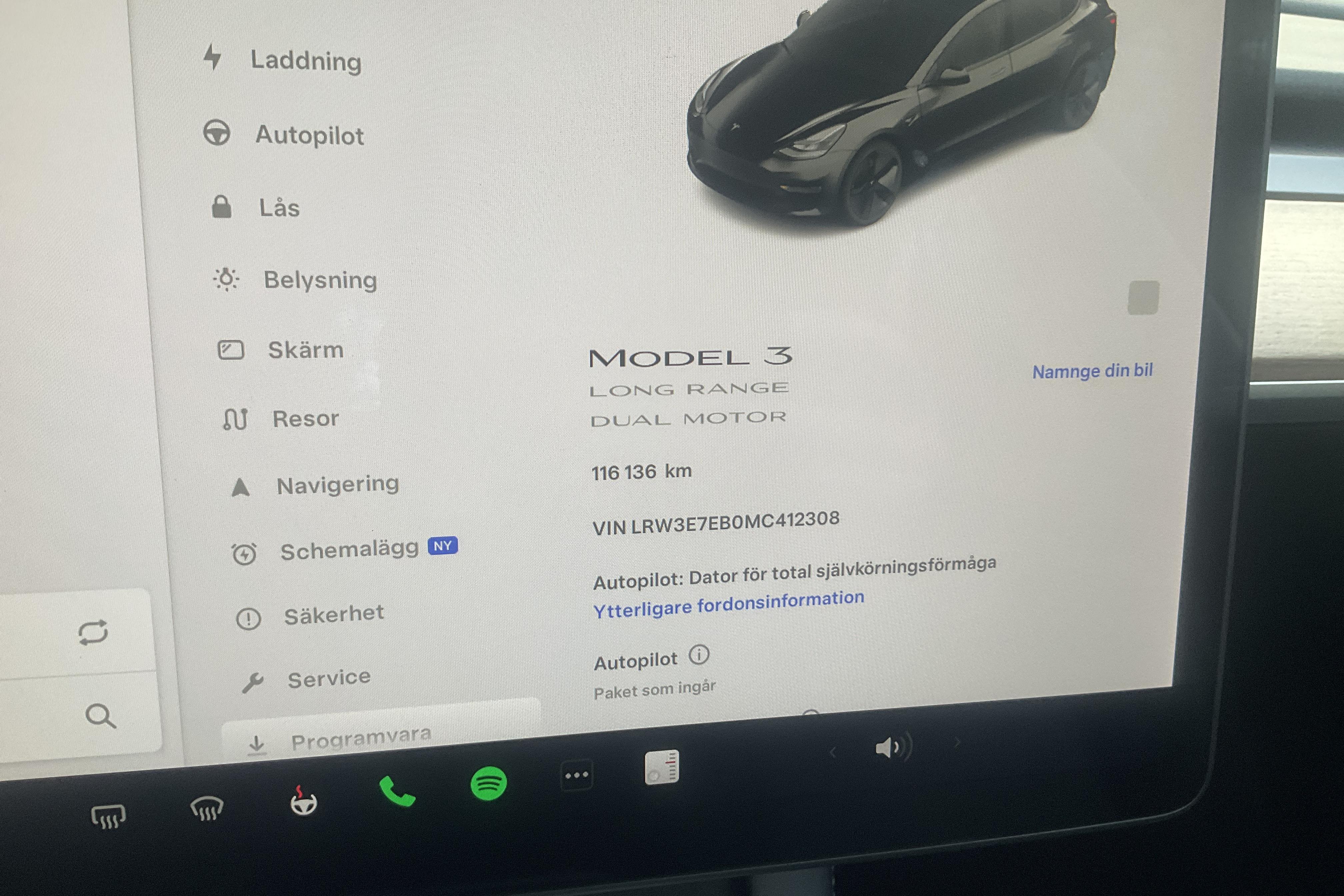 Tesla Model 3 Long Range Dual Motor AWD - 11 614 mil - Automat - svart - 2021