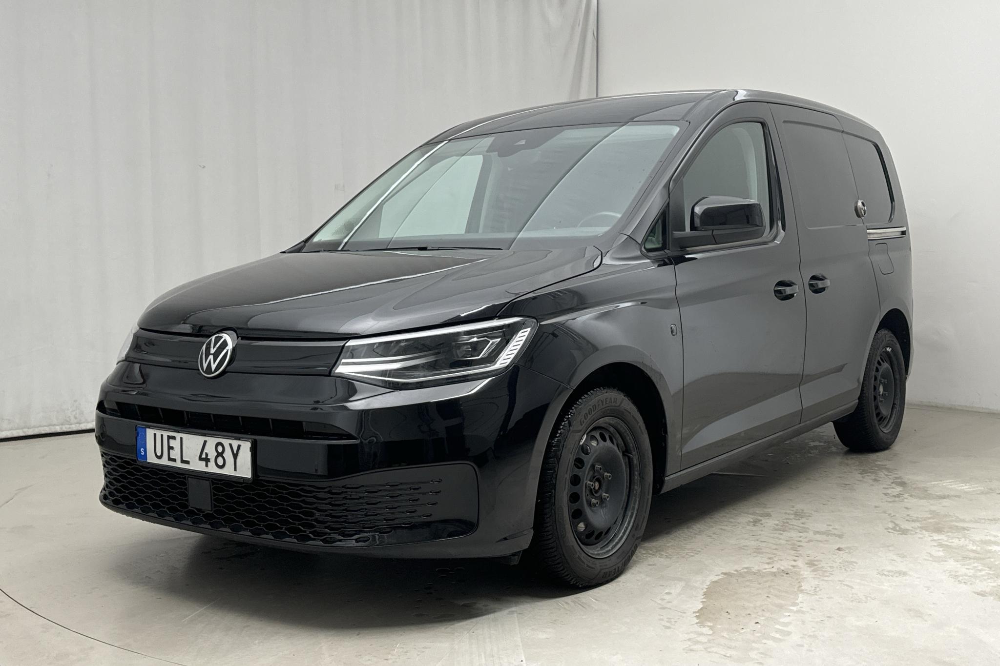 VW Caddy Cargo 2.0 TDI Skåp (122hk) - 99 020 km - Automatyczna - czarny - 2021