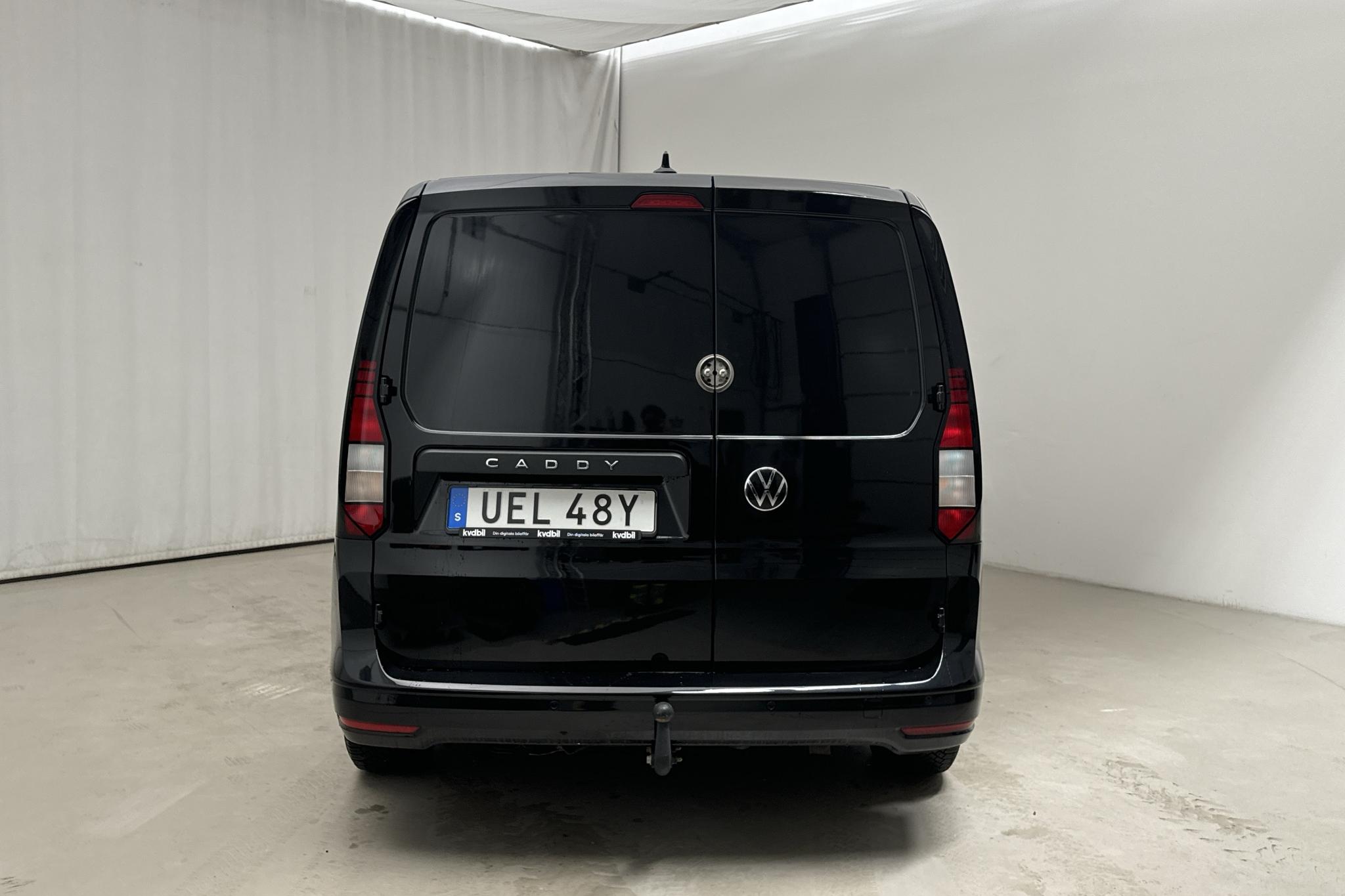 VW Caddy Cargo 2.0 TDI Skåp (122hk) - 99 020 km - Automatyczna - czarny - 2021