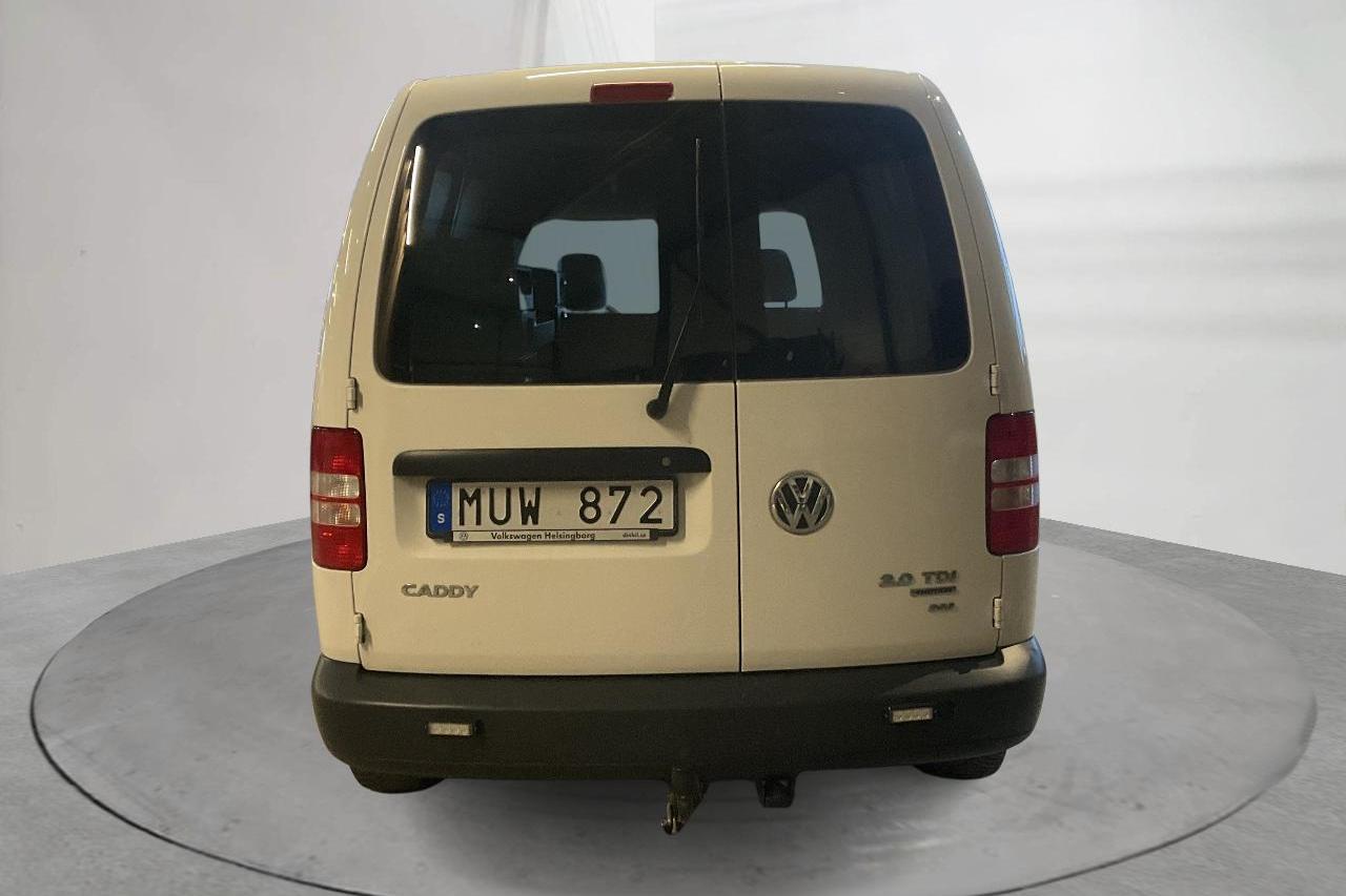 VW Caddy 2.0 TDI Maxi Skåp 4-motion (140hk) - 14 965 mil - Automat - vit - 2013