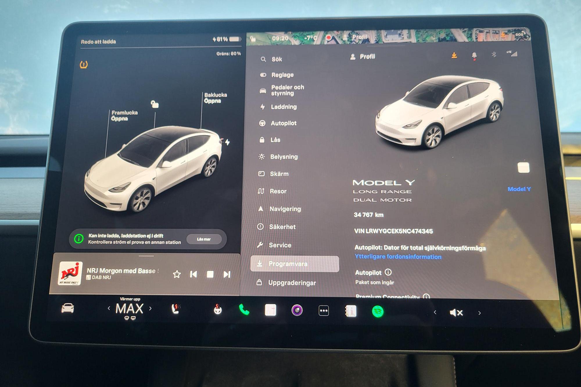 Tesla Model Y Long Range Dual Motor AWD - 3 477 mil - Automat - vit - 2022