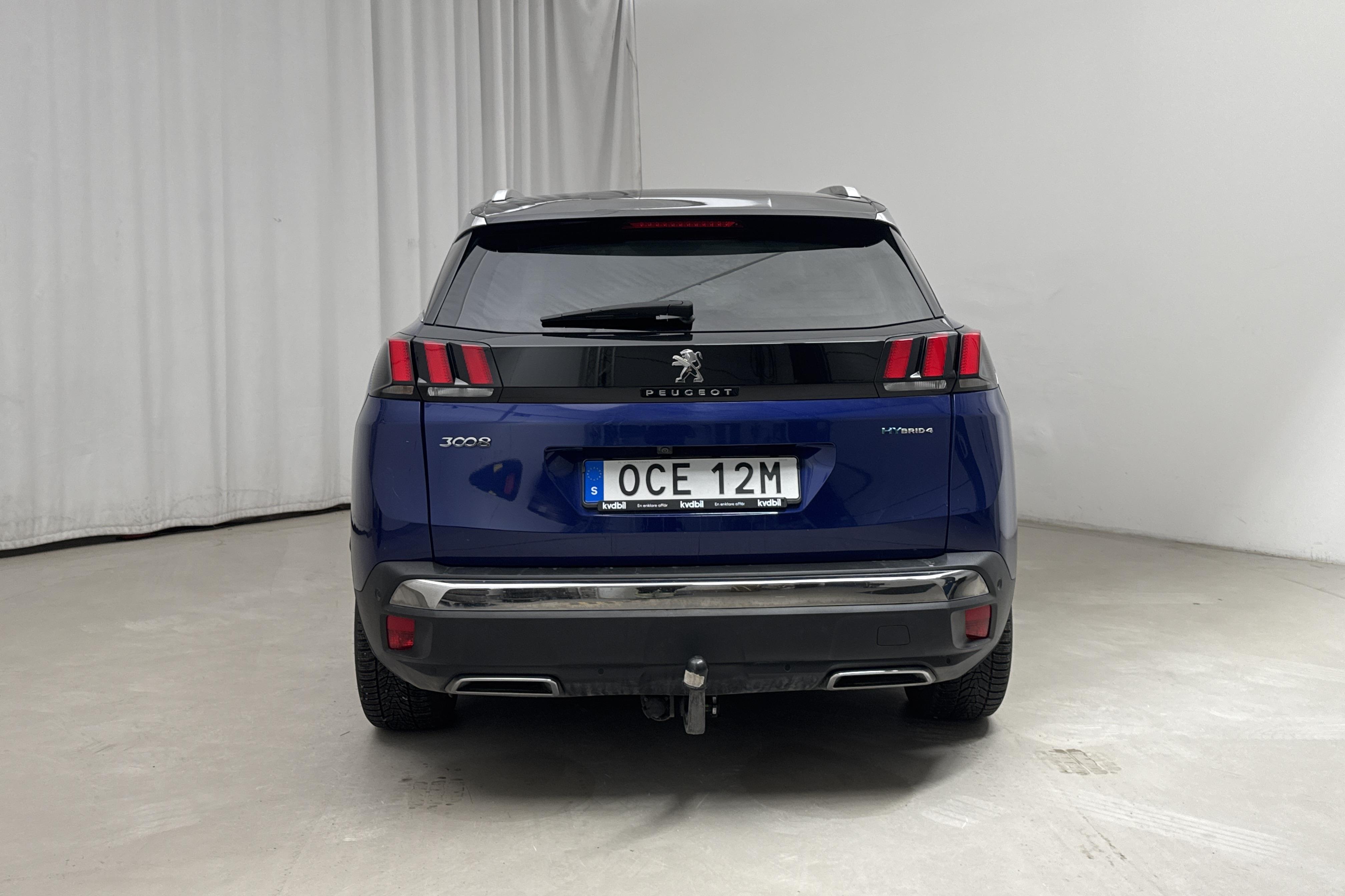 Peugeot 3008 1.6 Plug-in Hybrid 4 (300hk) - 12 503 mil - Automat - blå - 2020