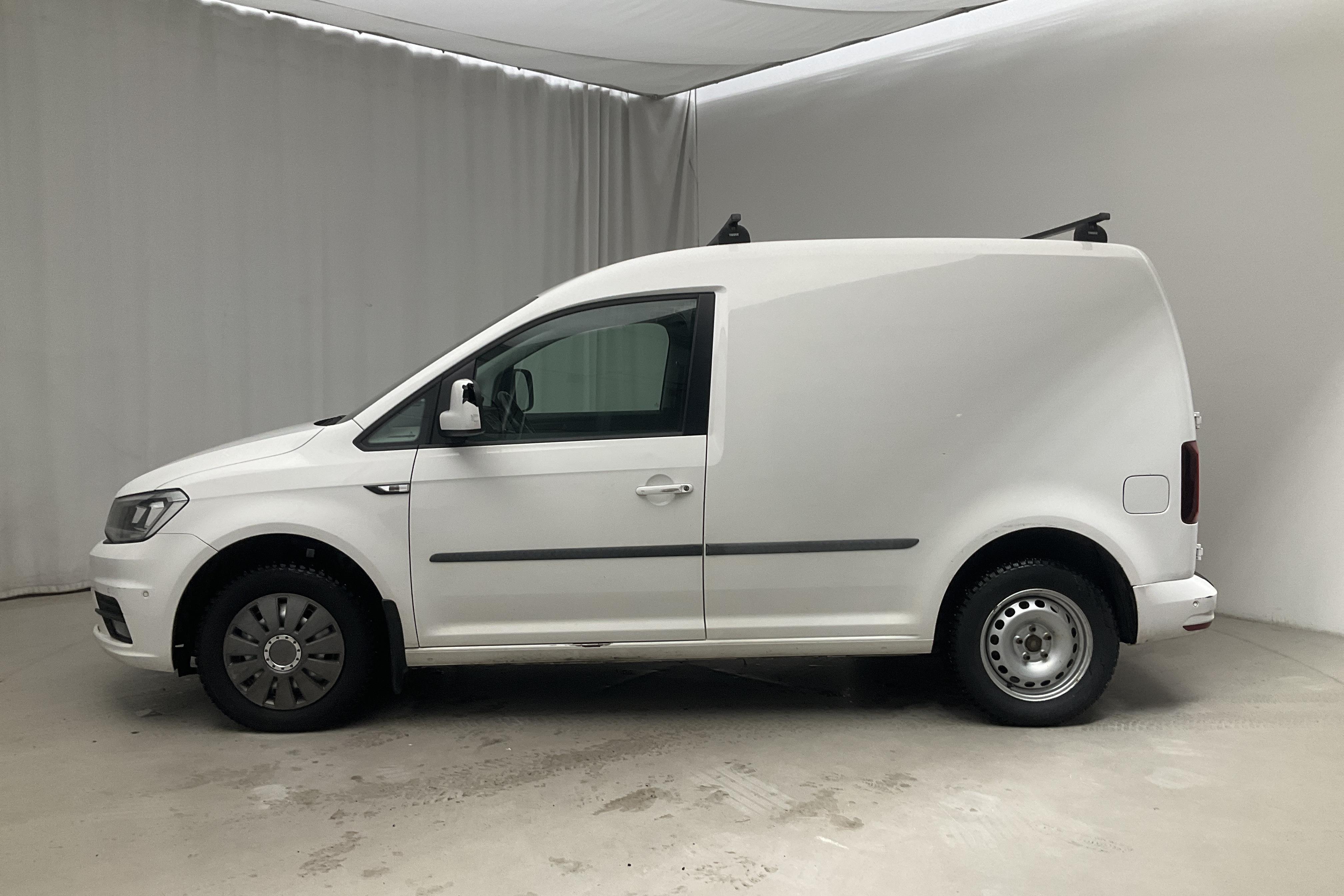 VW Caddy 2.0 TDI Skåp (102hk) - 127 100 km - Automaattinen - valkoinen - 2020