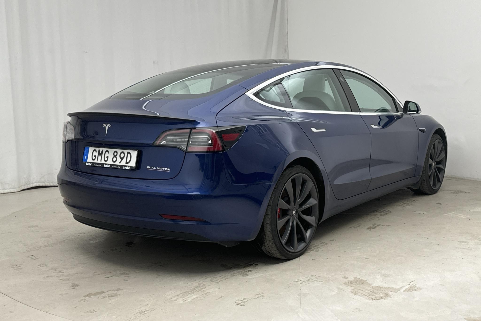 Tesla Model 3 Performance AWD - 84 840 km - Automaattinen - sininen - 2020