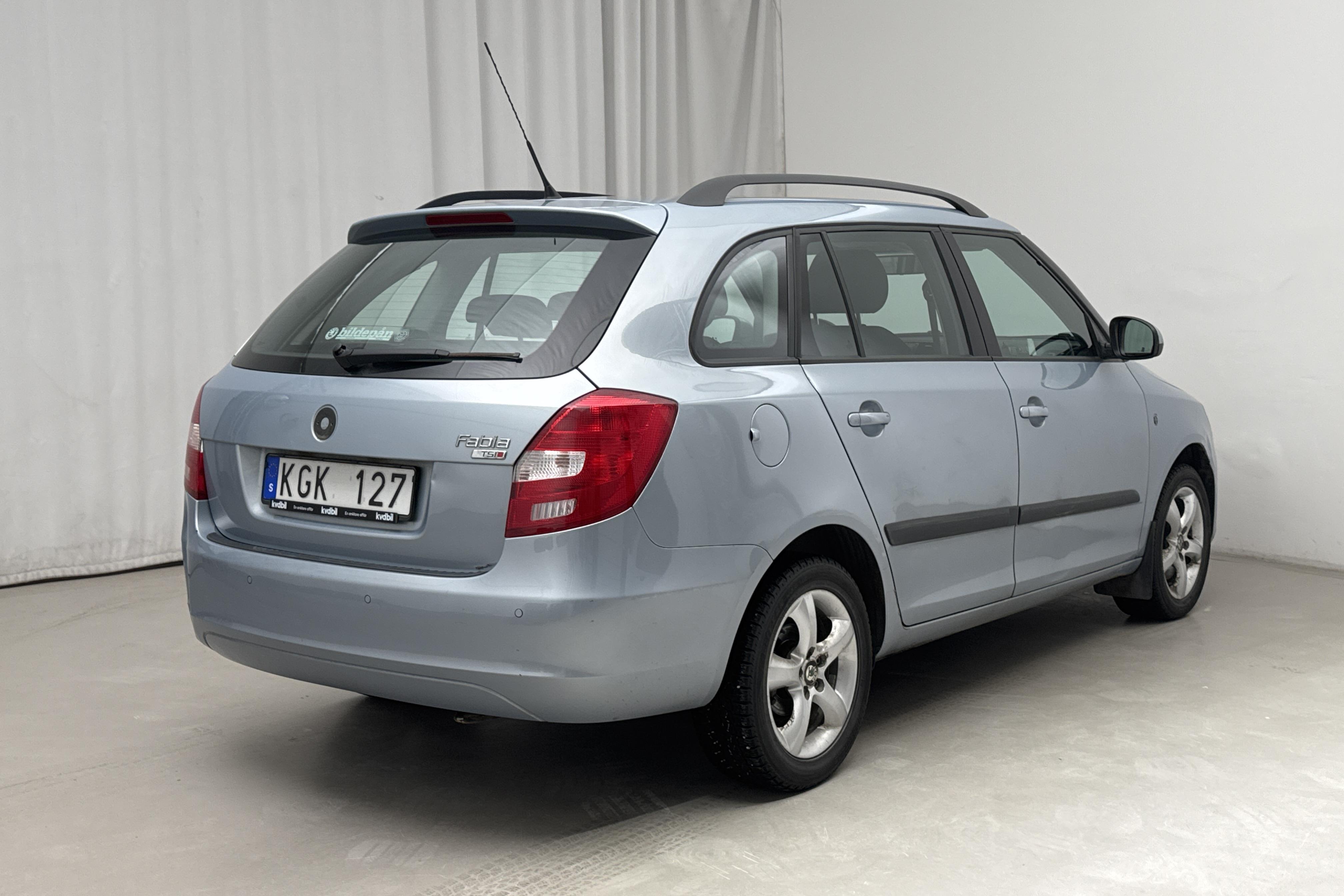 Skoda Fabia 1.2 TSI Combi (105hk) - 97 330 km - Automatyczna - Light Blue - 2011