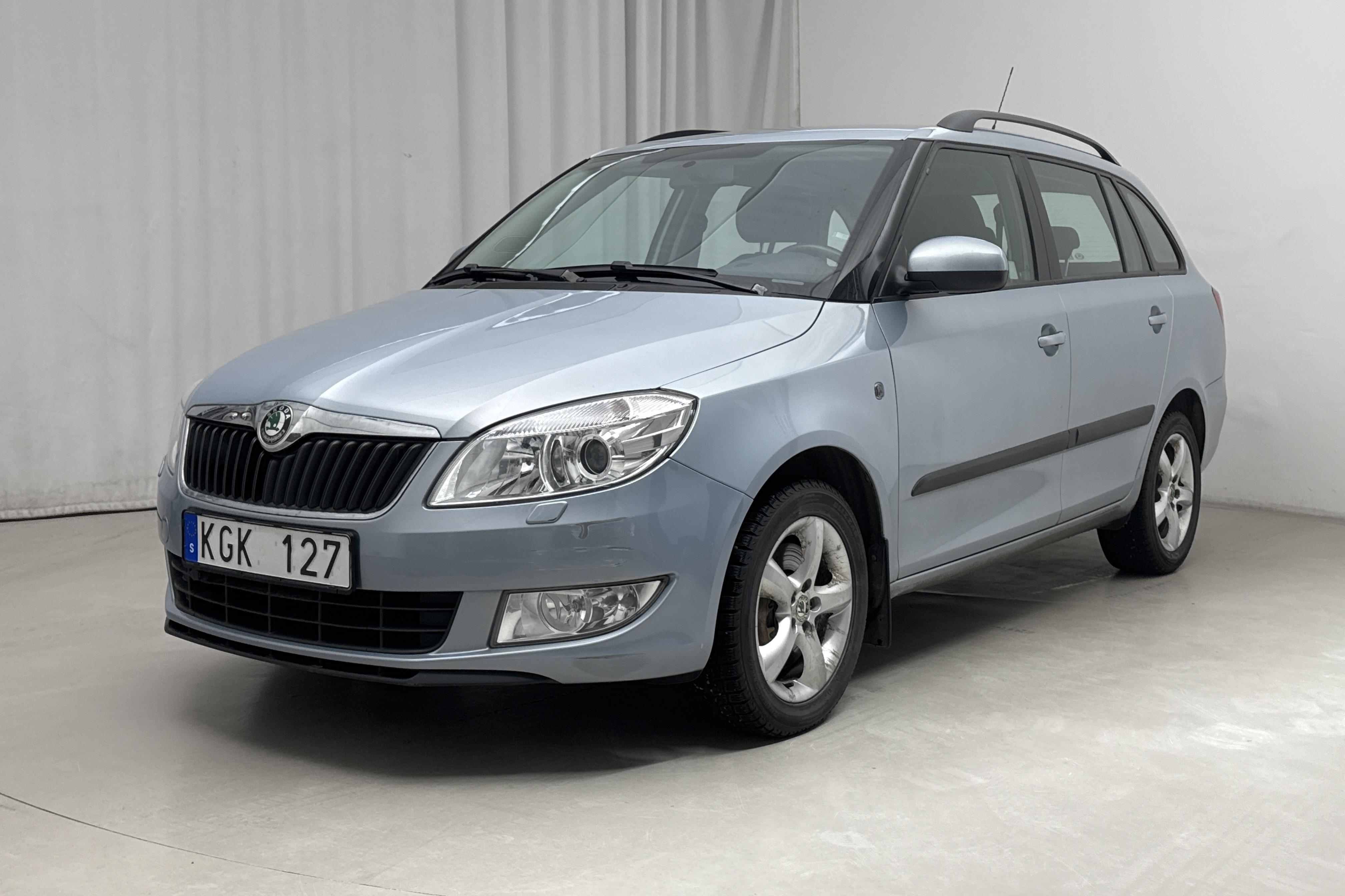 Skoda Fabia 1.2 TSI Combi (105hk) - 97 330 km - Automatyczna - Light Blue - 2011