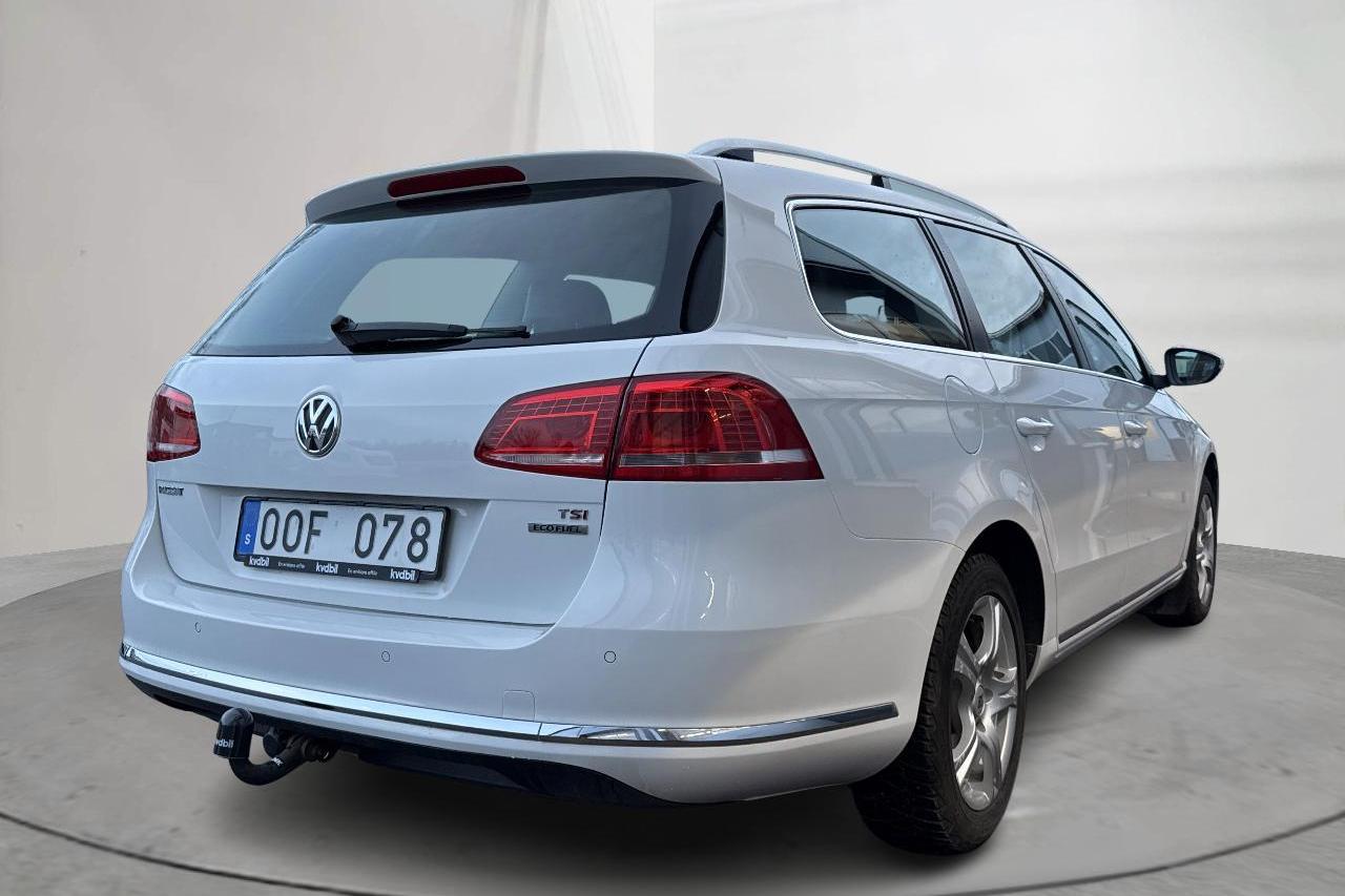 VW Passat 1.4 TSI EcoFuel Variant (150hk) - 19 386 mil - Automat - vit - 2012