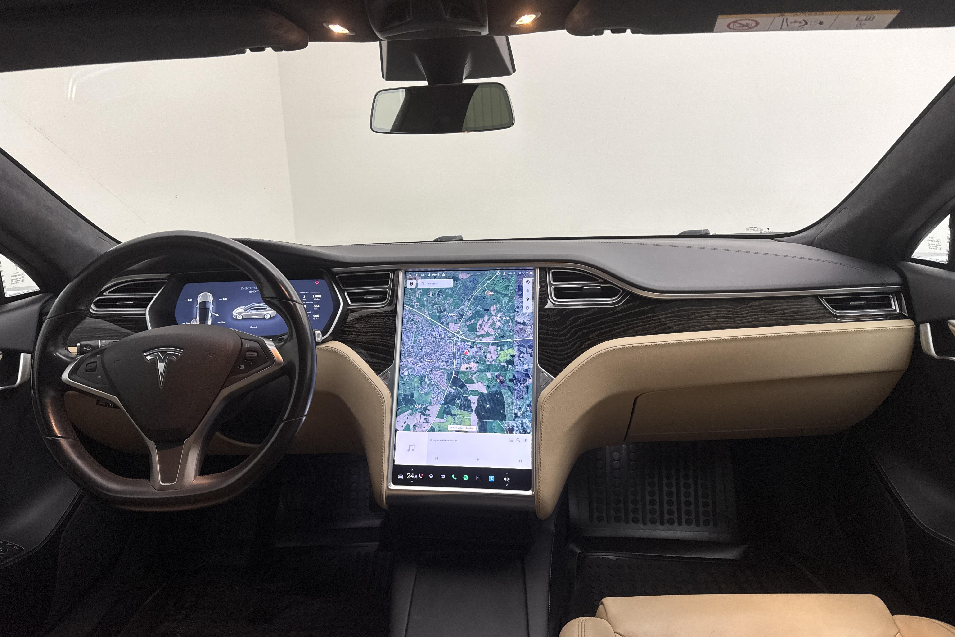 Tesla Model S 90D - 29 321 mil - Automat - grå - 2017