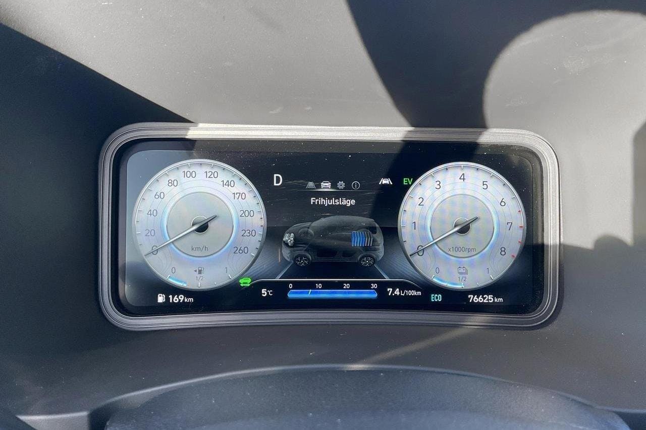 Hyundai Kona 1.6 GDI Hybrid (141hk) - 76 620 km - Automatic - red - 2021