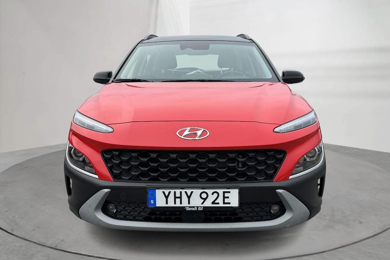Hyundai Kona 1.6 GDI Hybrid (141hk) - 76 620 km - Automatic - red - 2021