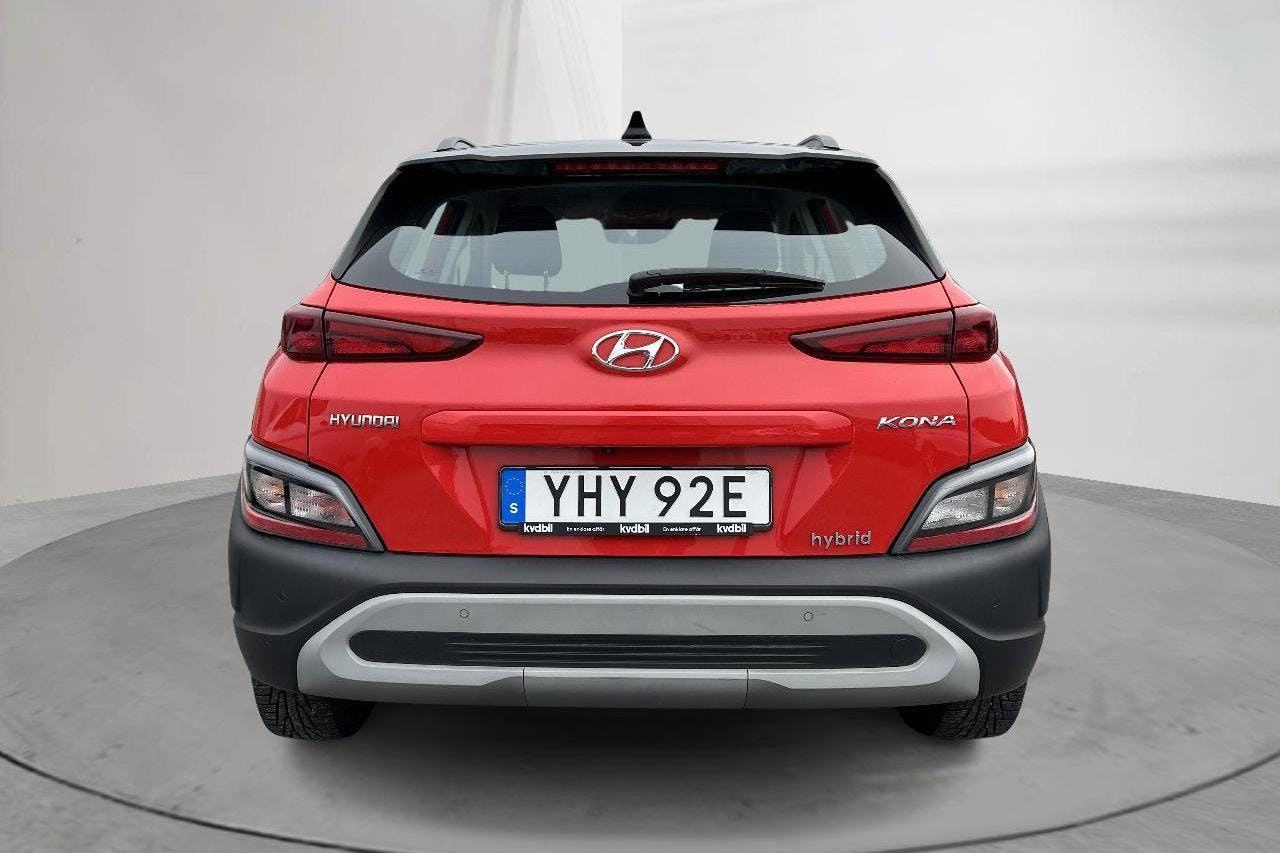 Hyundai Kona 1.6 GDI Hybrid (141hk) - 76 620 km - Automatic - red - 2021