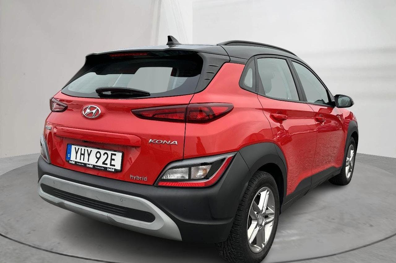 Hyundai Kona 1.6 GDI Hybrid (141hk) - 76 620 km - Automatic - red - 2021